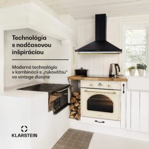 Klarstein Montblanc 90, digestor, 90 cm, nástenný, 599m³/h, LED, lišta, biely