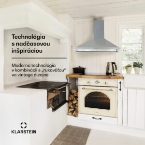 Klarstein Montblanc 90, digestor, 90 cm, nástenný, 599m³/h, LED, lišta, biely