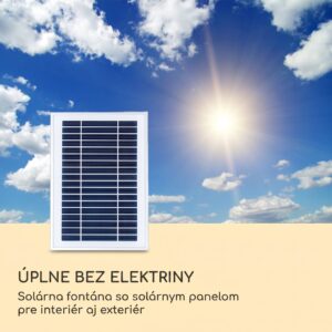 Blumfeldt Stonehenge XL, solárna fontána, LED osvetlenie, polyresin, lítium-iónová batéria