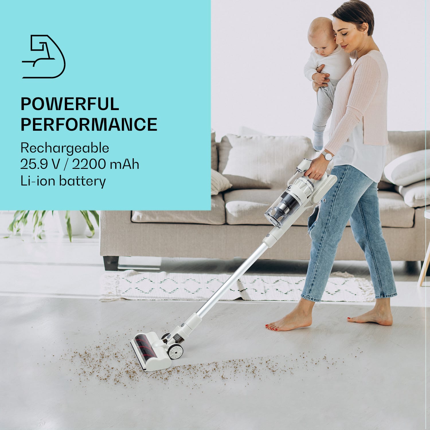 Klarstein LARMA náhradná batéria do vysávača 25,9V/2200 mAh – Obrázok 2