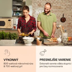 Klarstein Julieta, mikrovlnná rúra s grilom, 20 l, 700/800 W, Ø 25,5 cm, 8 programov