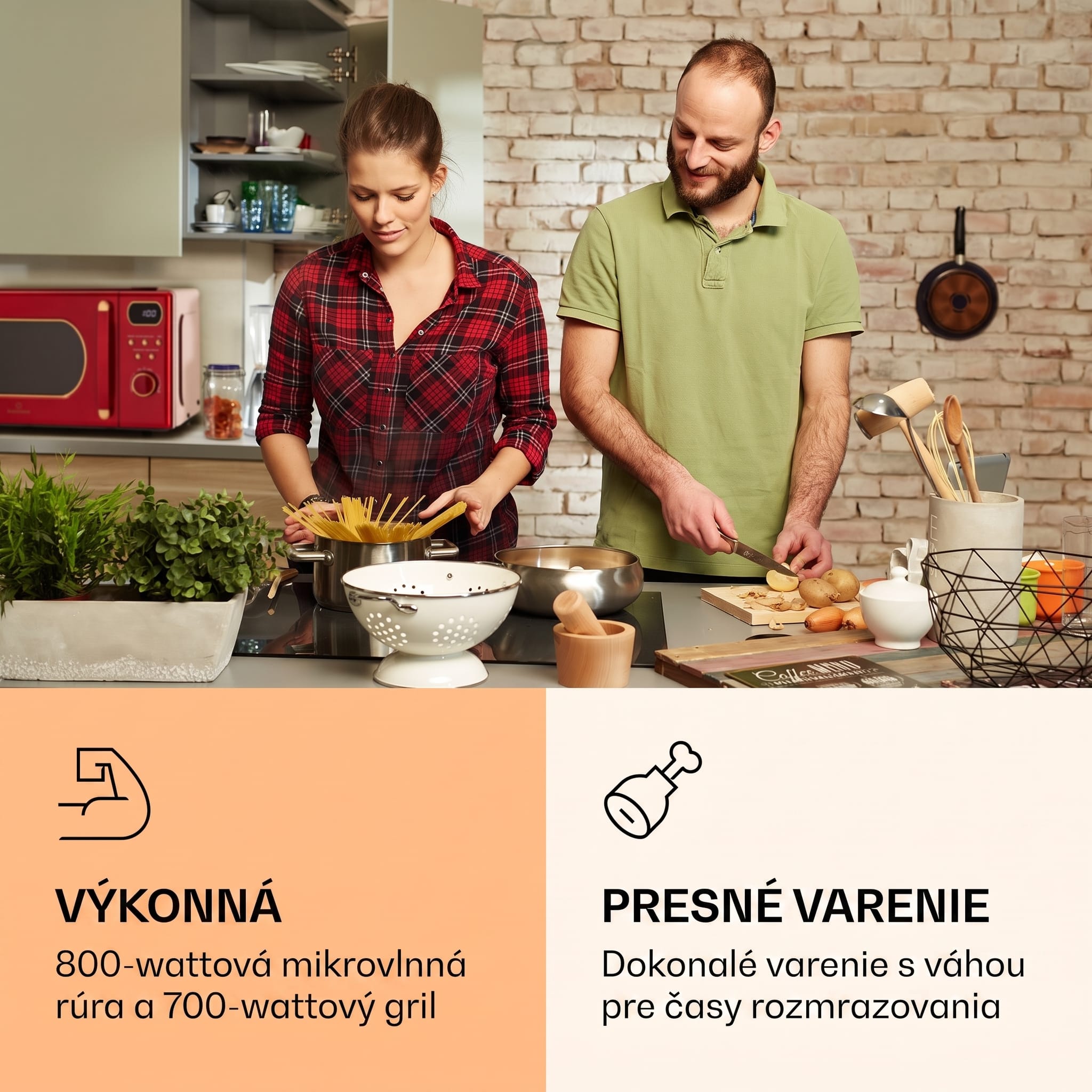 Klarstein Julieta, mikrovlnná rúra s grilom, 20 l, 700/800 W, Ø 25,5 cm, 8 programov