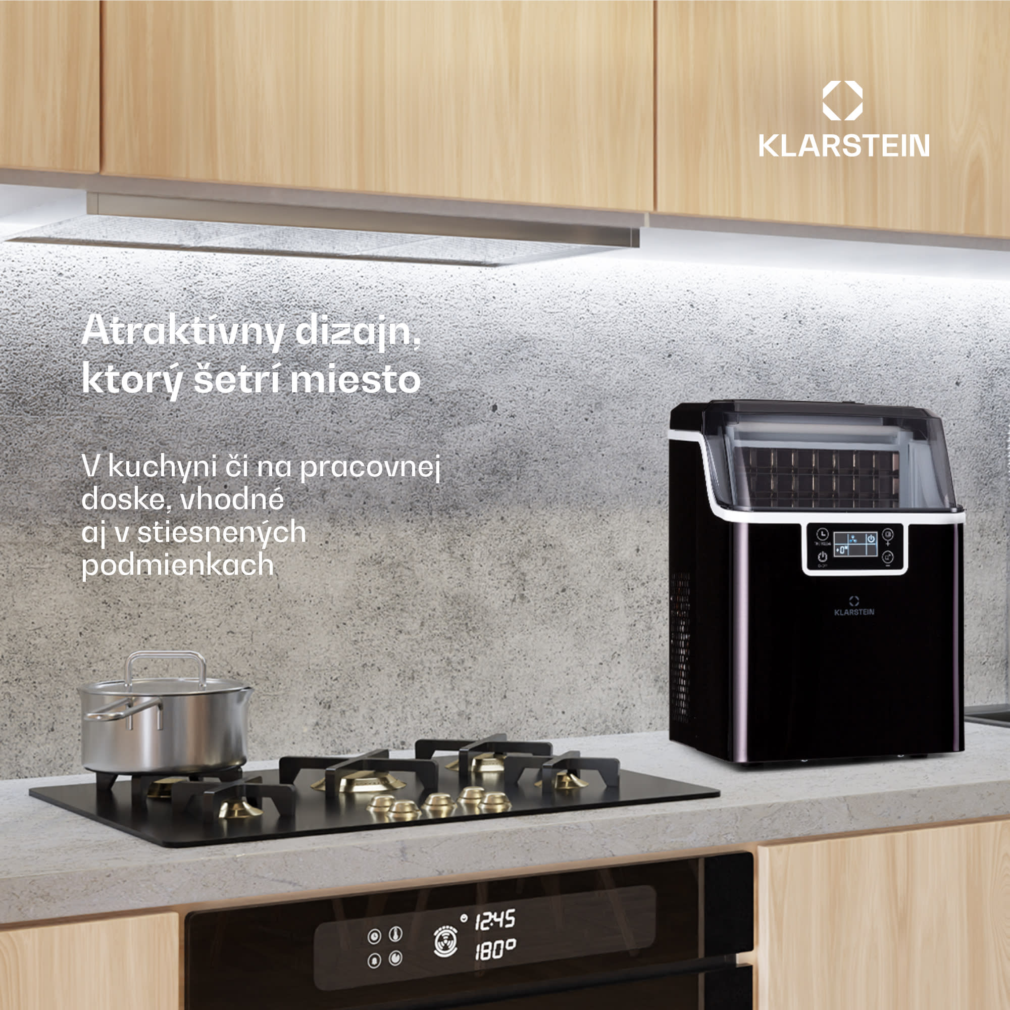 Klarstein Chios, výrobník ľadu, 20 kg/24 h, Auto-Clean, nádrž 3,2 l – Obrázok 2