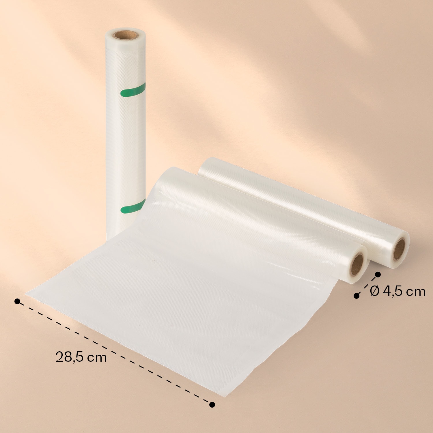 Klarstein Forli, vákuovacie vrecká, 2 x 28 x 300 cm, odolné, netrhajú sa, vhodné na varenie – Obrázok 3