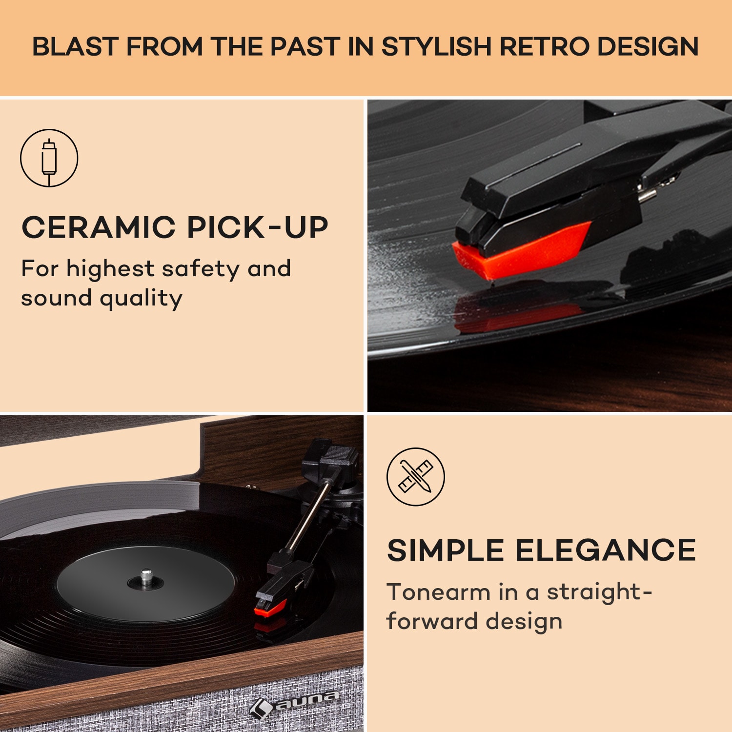 Auna Julie Ann, stereo systém, CD, BT, USB, DAB+/UKW, AUX-In – Obrázok 4