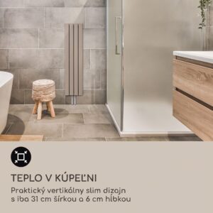Blumfeldt Ontario 120 x 30 radiátor 1/2" bočné pripojenie, nástenná inštalácia, 380 watt