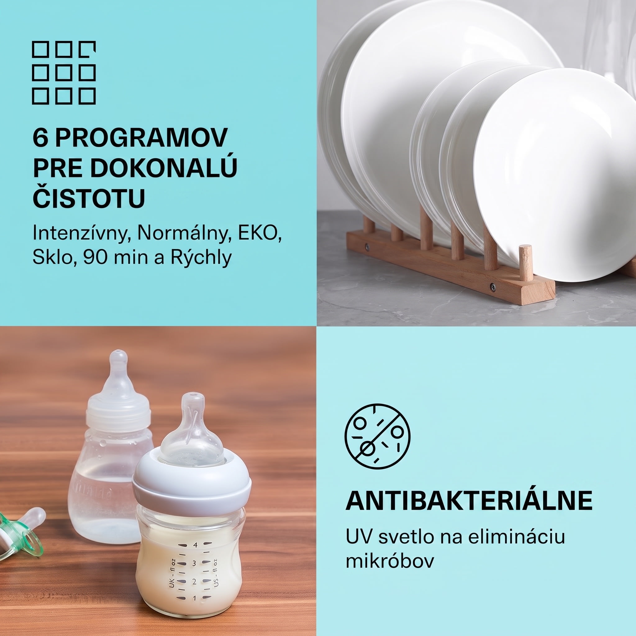 Klarstein Amazonia TT 8, umývačka riadu, 1620 W, UV-svetlo, voľne stojaca/na zabudovanie – Obrázok 2