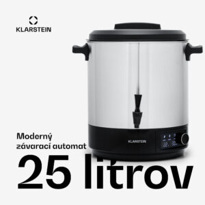 Klarstein Abbey 25 zavárací automat nápojový dávkovač 25L 100°C 180min nerezová oceľ