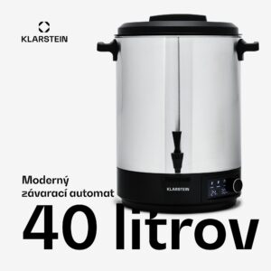 Klarstein Abbey 40 automat na zaváranie, nápojový dávkovač 40L 100°C 180min nerezová oceľ