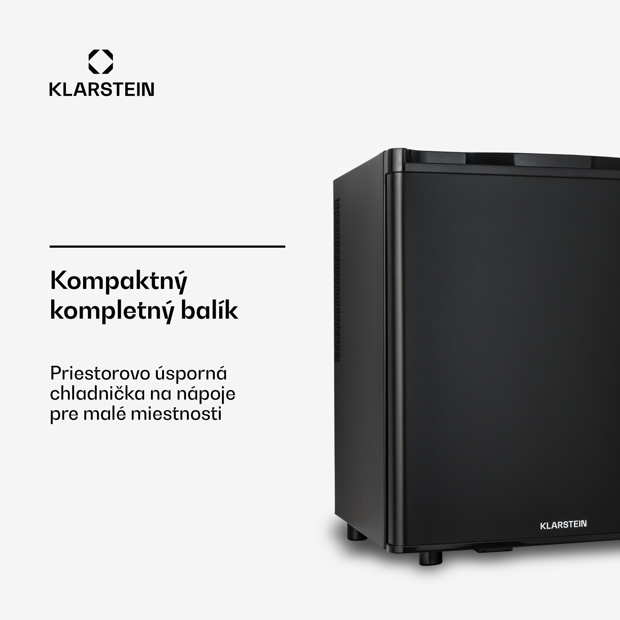 Klarstein Happy Hour 45 mini chladnička minibar nápojová chladnička 45 l 26 dB – Obrázok 2