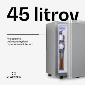 Klarstein Happy Hour 45 mini chladnička minibar nápojová chladnička 45 l 26 dB