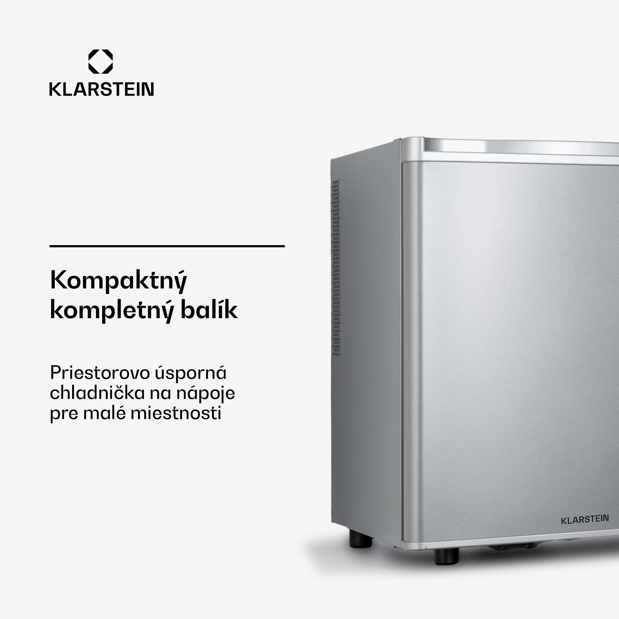 Klarstein Happy Hour 45 mini chladnička minibar nápojová chladnička 45 l 26 dB – Obrázok 2