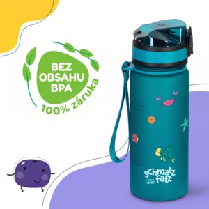 Klarstein Schmatzfatz Wakaba fľaša na pitie | 400 ml | Tritan | Popruh na prenášanie | Bez BPA