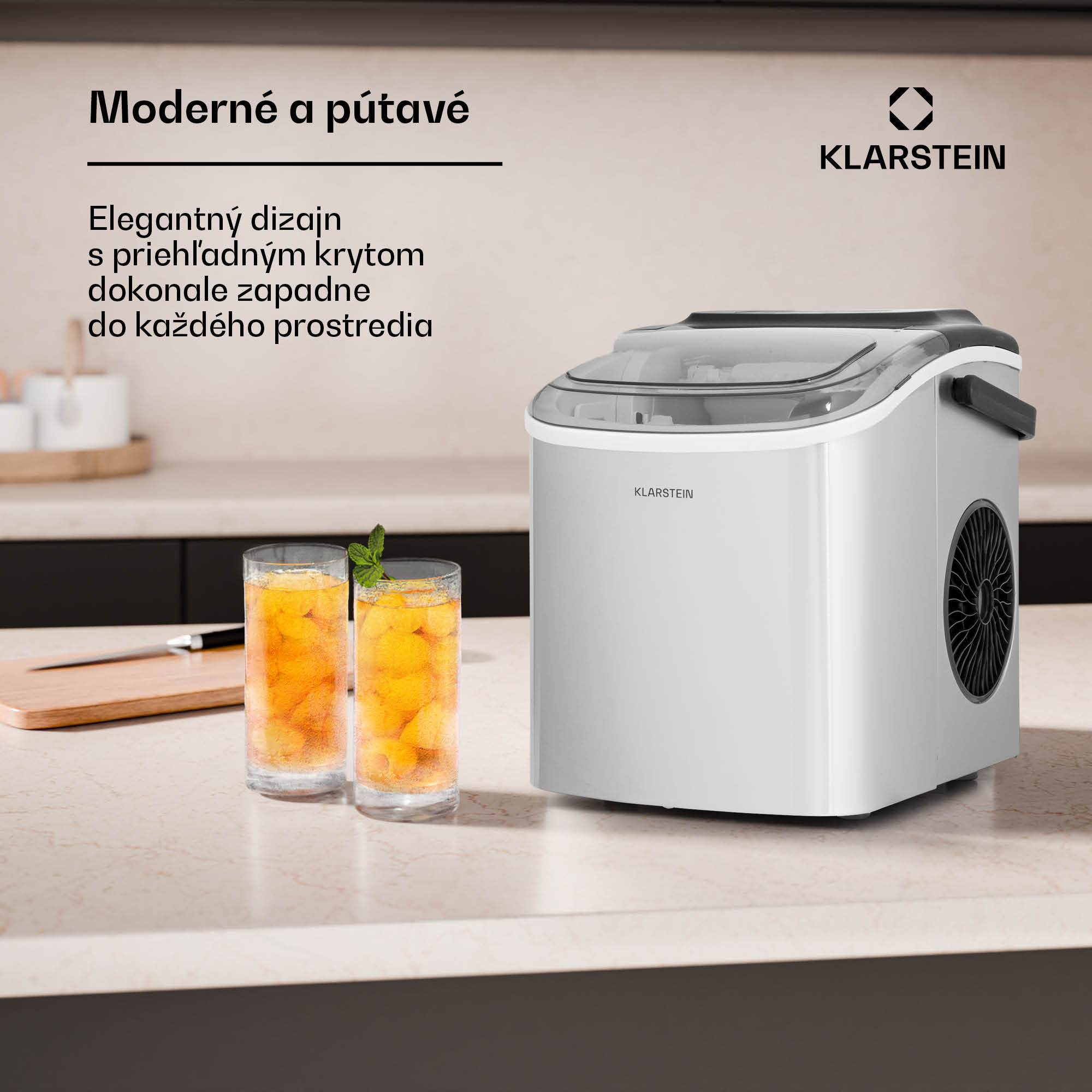Klarstein Caldwell výroba ľadu Bulleteis 12 kg/24 h, nádrž na vodu 1,3 l – Obrázok 4