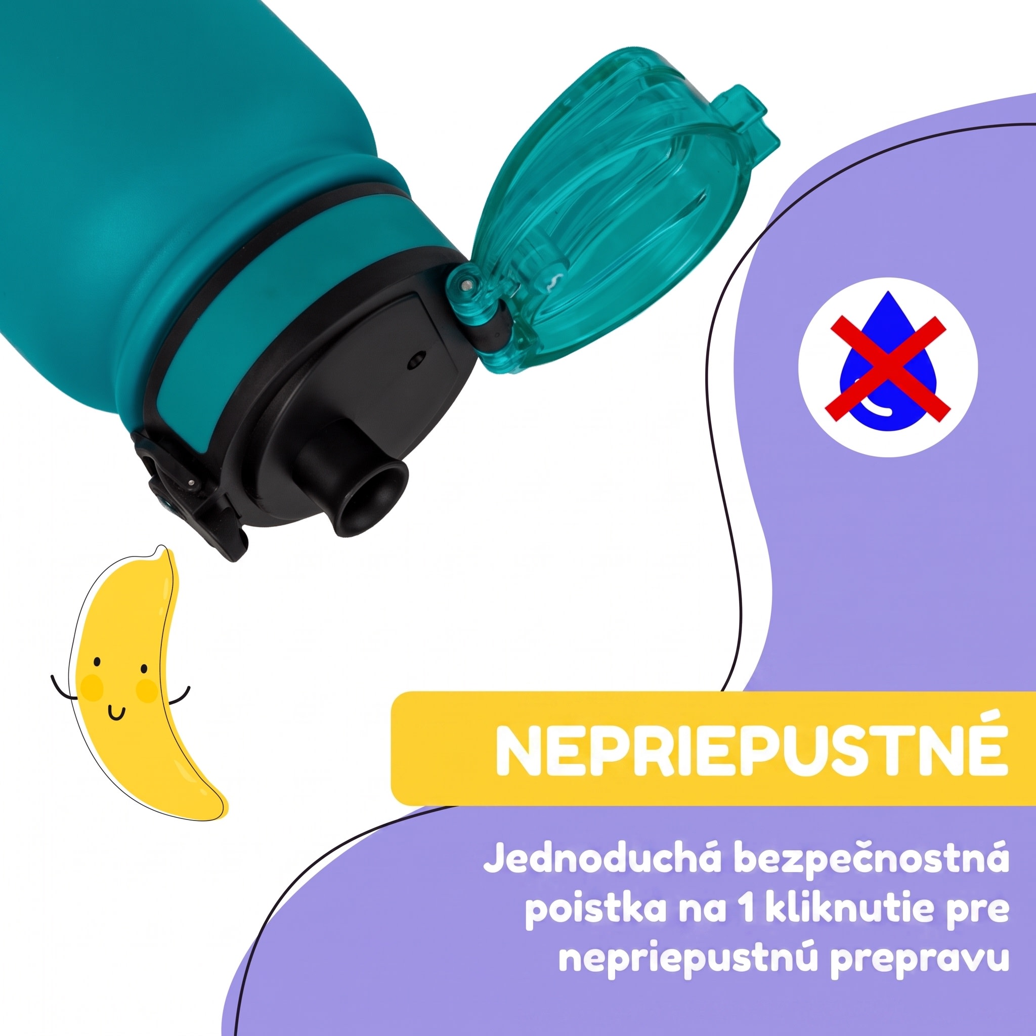 Klarstein schmatzfatz detská izolovaná fľaša na pitie 550 ml nerezová oceľ | ABS | BPA-free – Obrázok 2