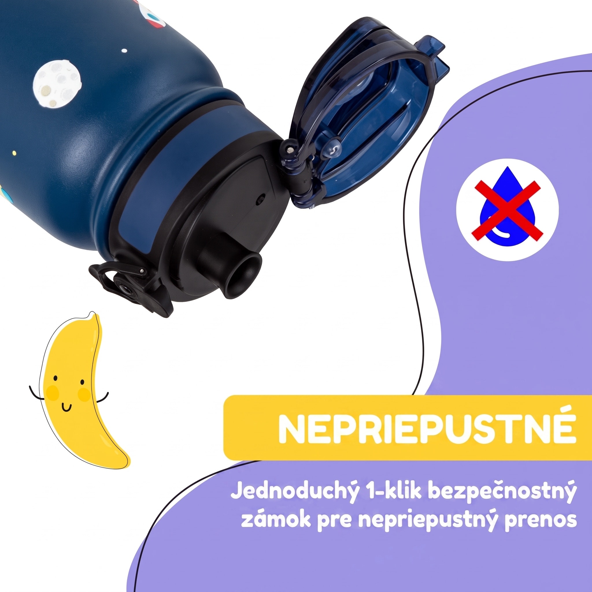 Klarstein schmatzfatz detská izolovaná fľaša na pitie 550 ml nerezová oceľ | ABS | BPA-free – Obrázok 2