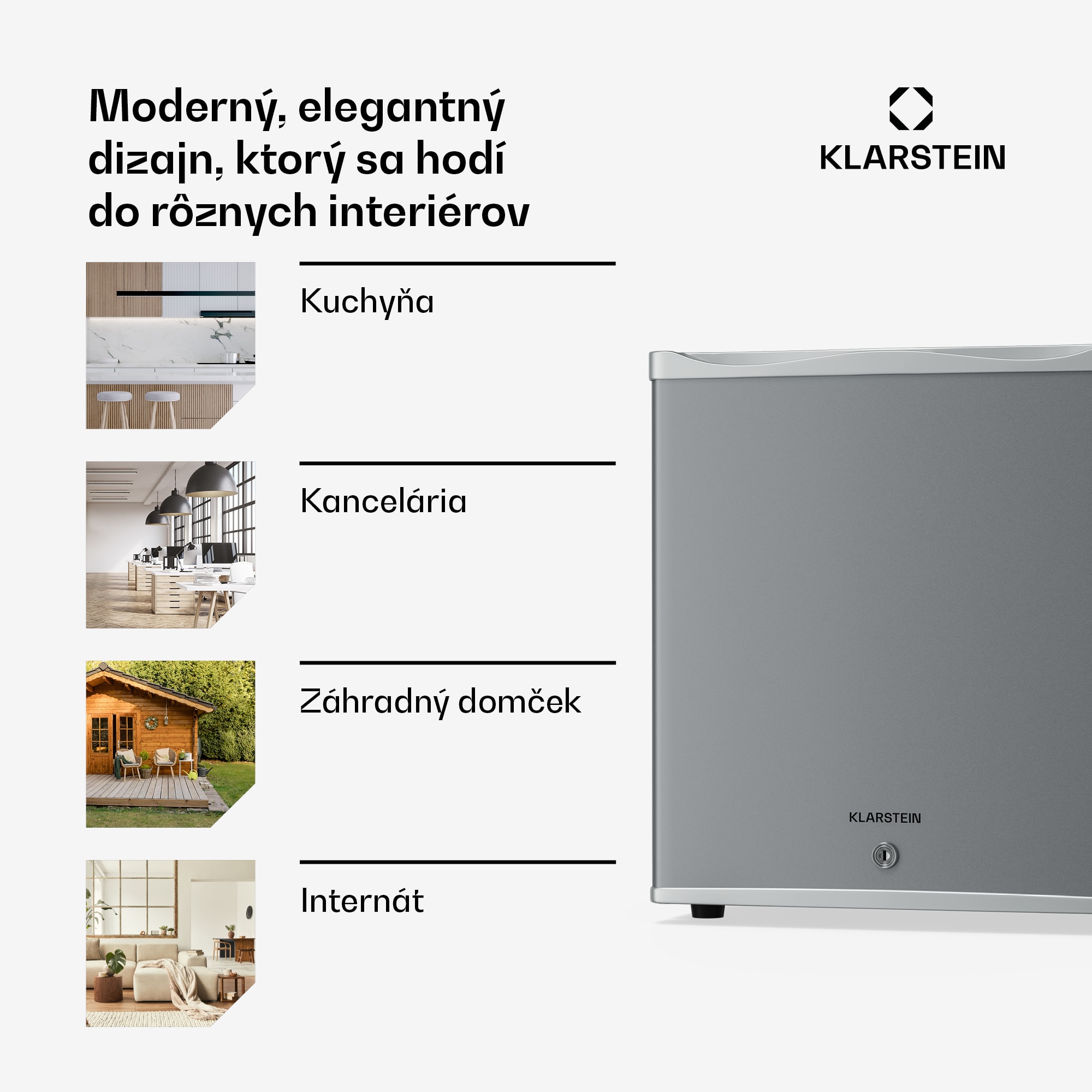 Klarstein Matterhorn 28, mini chladnička, 28 litrov, 35 dB, kompaktná, uzamykateľná – Obrázok 2