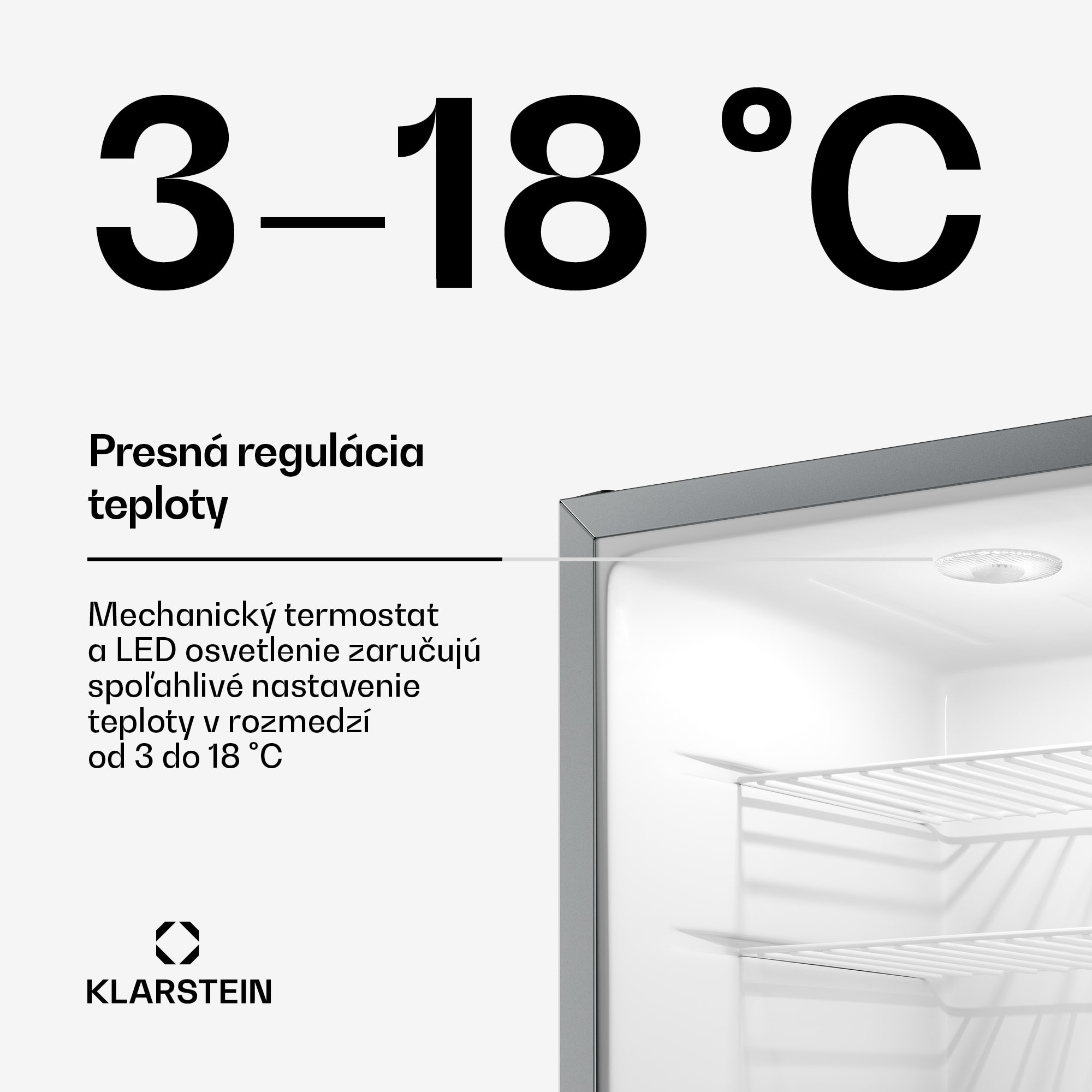 Klarstein Matterhorn 28, mini chladnička, 28 litrov, 35 dB, kompaktná, uzamykateľná – Obrázok 3