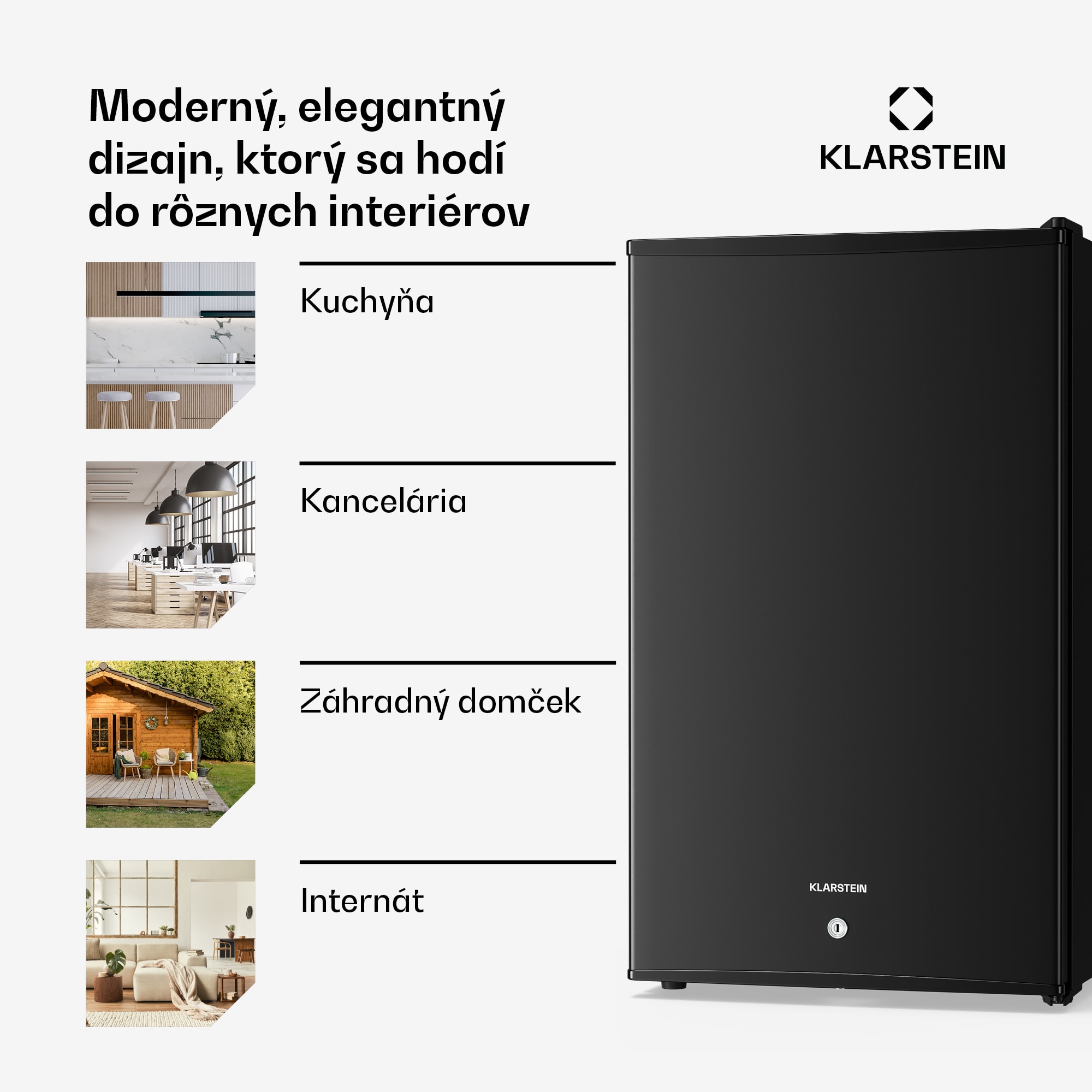 Klarstein Matterhorn 68, mini chladnička, 68 litrov, 35 dB, kompaktná, uzamykateľná – Obrázok 2