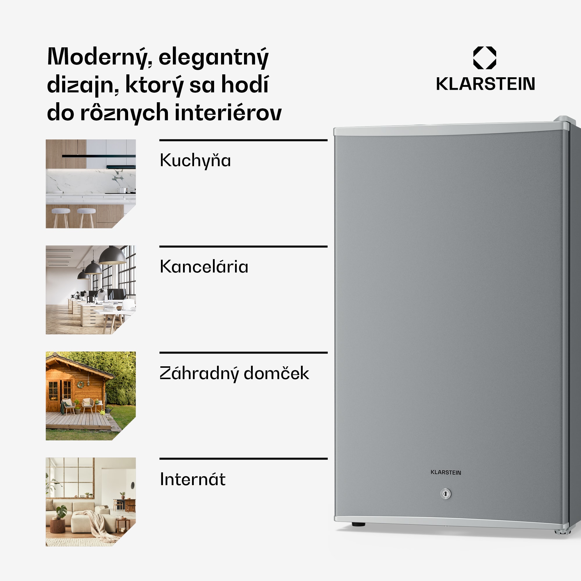 Klarstein Matterhorn 68, mini chladnička, 68 litrov, 35 dB, kompaktná, uzamykateľná – Obrázok 2