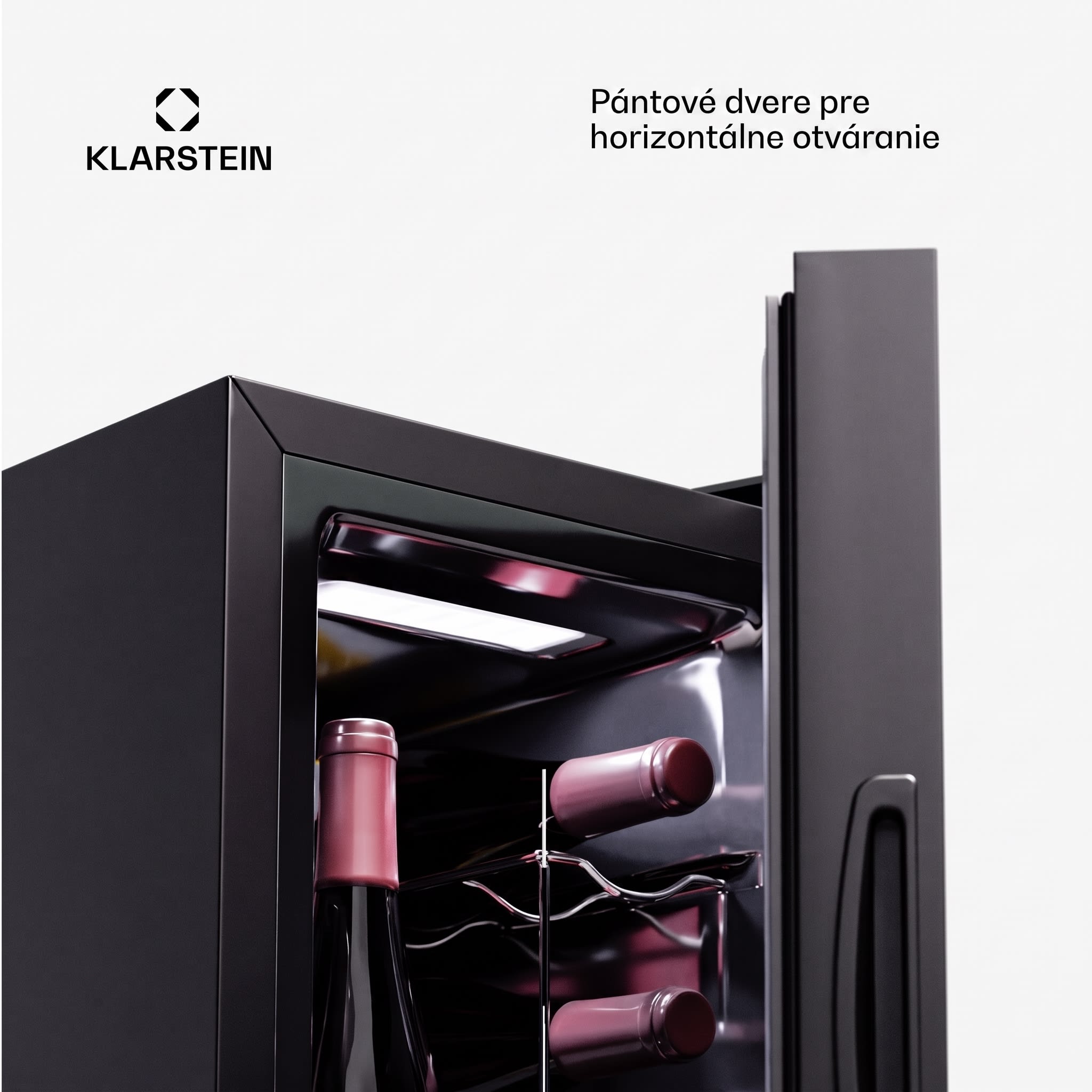 Klarstein Shiraz 8 Uno, vertikálna chladnička na víno, 8 fliaš, 8 - 18 °C, dotykové ovládanie – Obrázok 4