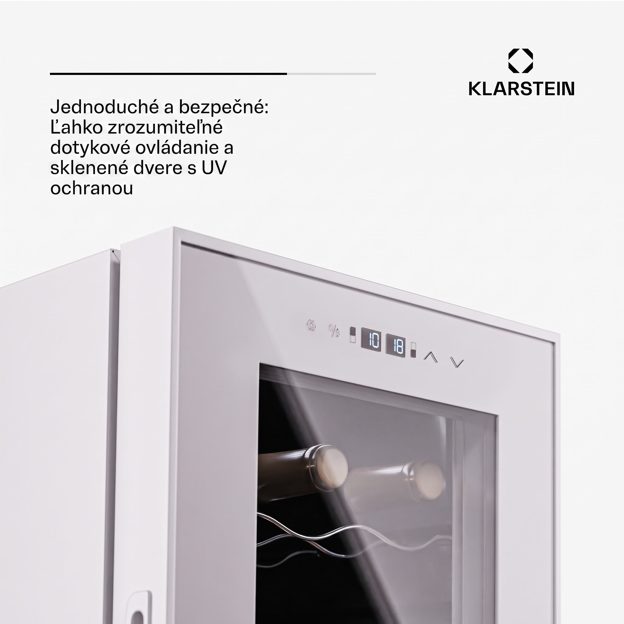 Klarstein Shiraz 18 Duo, chladnička na víno, 2 zóny, 53 l/18 fliaš, 5-18 / 5-18 °C, dotykové ovládanie – Obrázok 4