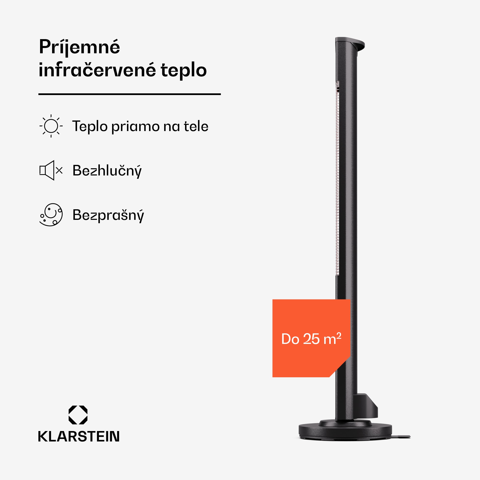 Blumfeldt Heat Guru Plus 3000, vonkajší i vnútorný sálavý ohrievač, 3000W, 3 úrovne ohrevu, diaľkové ovládanie