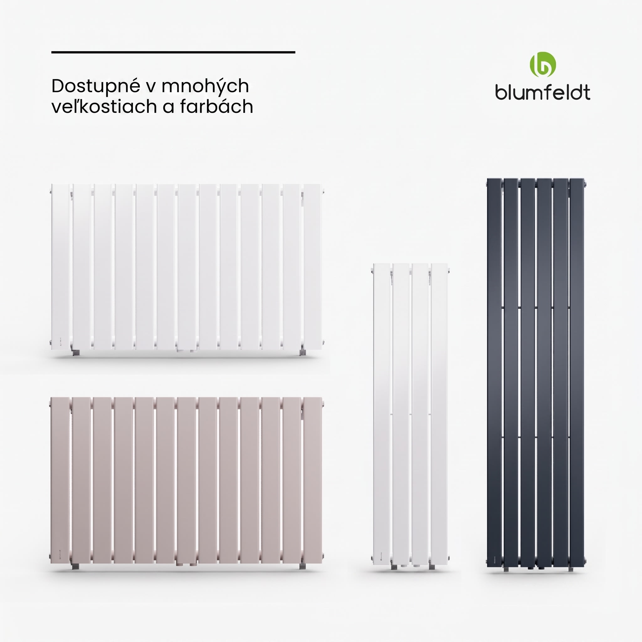 Blumfeldt Ontario, radiátor, 30 x 120, pripojenie 1/2", inštalácia na stenu, 733 W – Obrázok 4