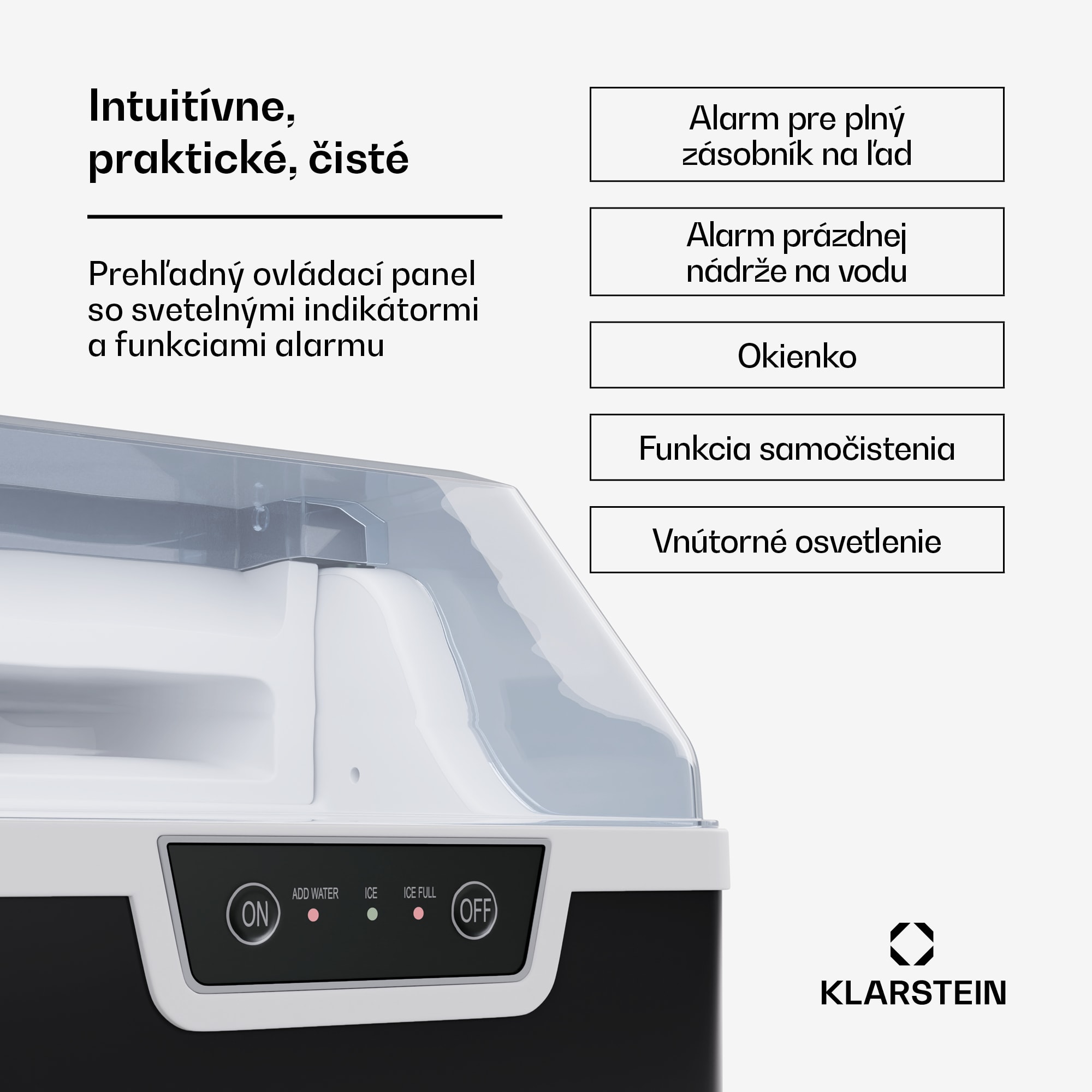 Klarstein Stroj na výrobu kociek ľadu, Wallberg Nugget Ice Maker – Obrázok 2