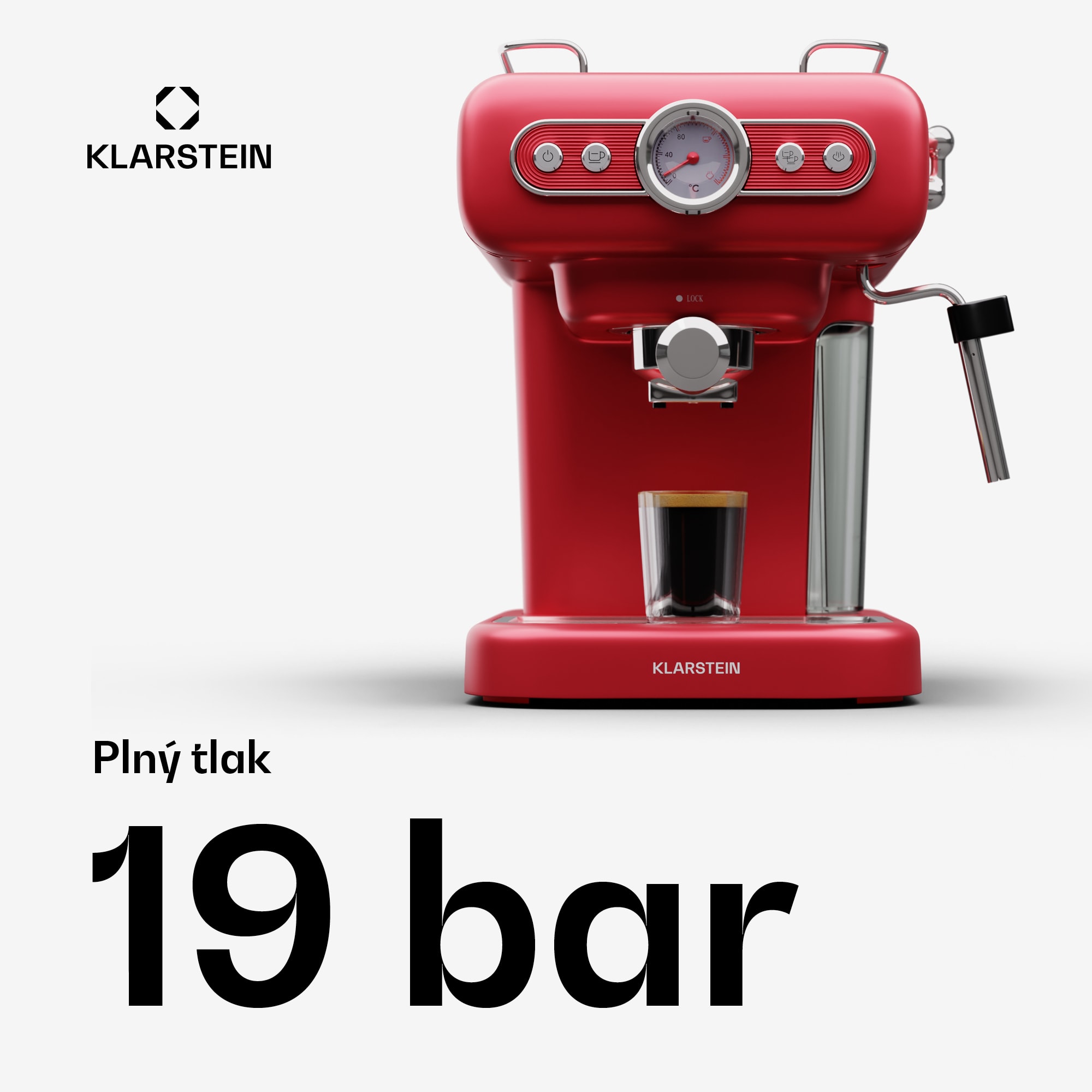 Klarstein Espressionata Evo kávovar 950W 19 Bar 1,2L 2 šálky