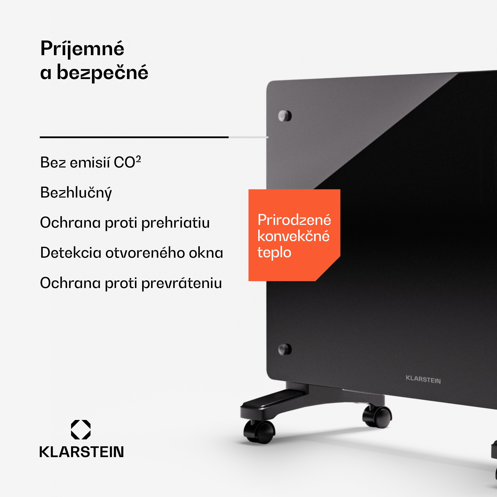 Klarstein Bornholm Smart 1500, konvekčné vykurovacie teleso, 1500W, WiFi, LED, IP24 – Obrázok 2