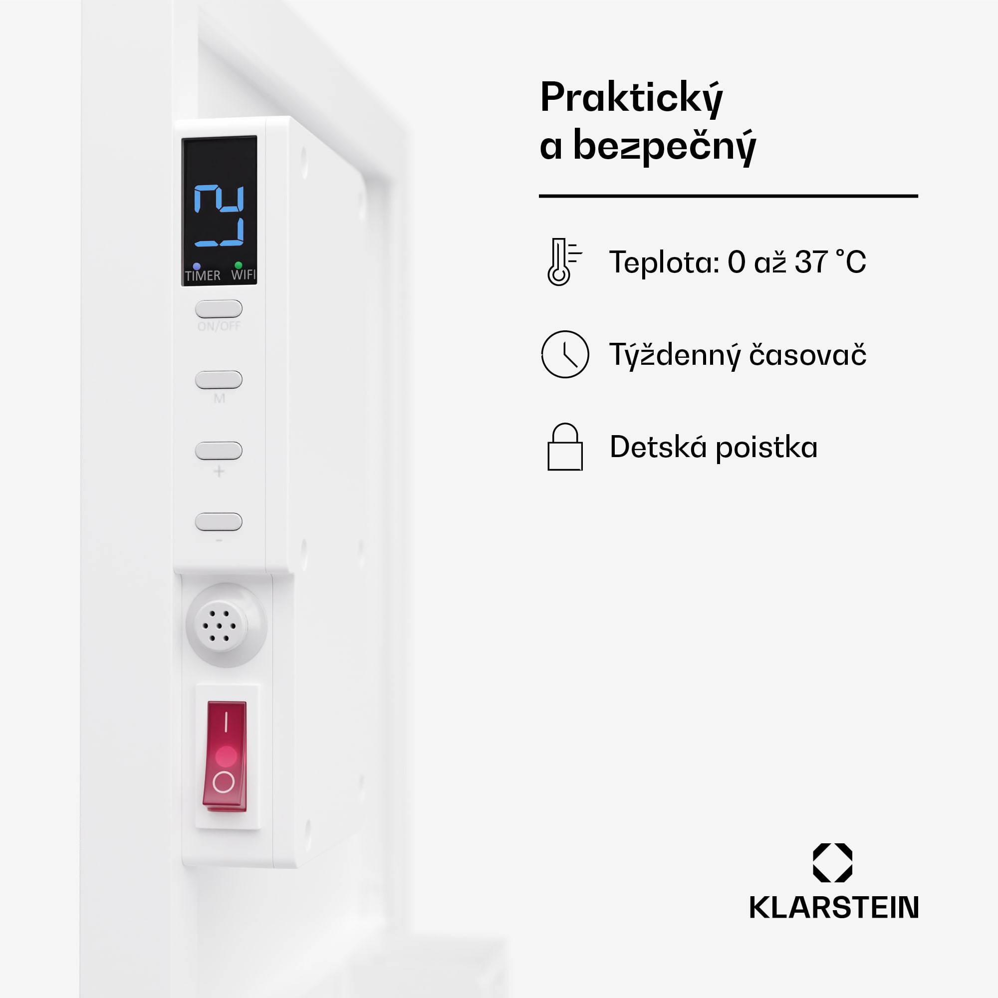Klarstein Wonderwall Air Smart 320, infračervený ohrievač, 30 x 100 cm, 320 W, aplikácia – Obrázok 4