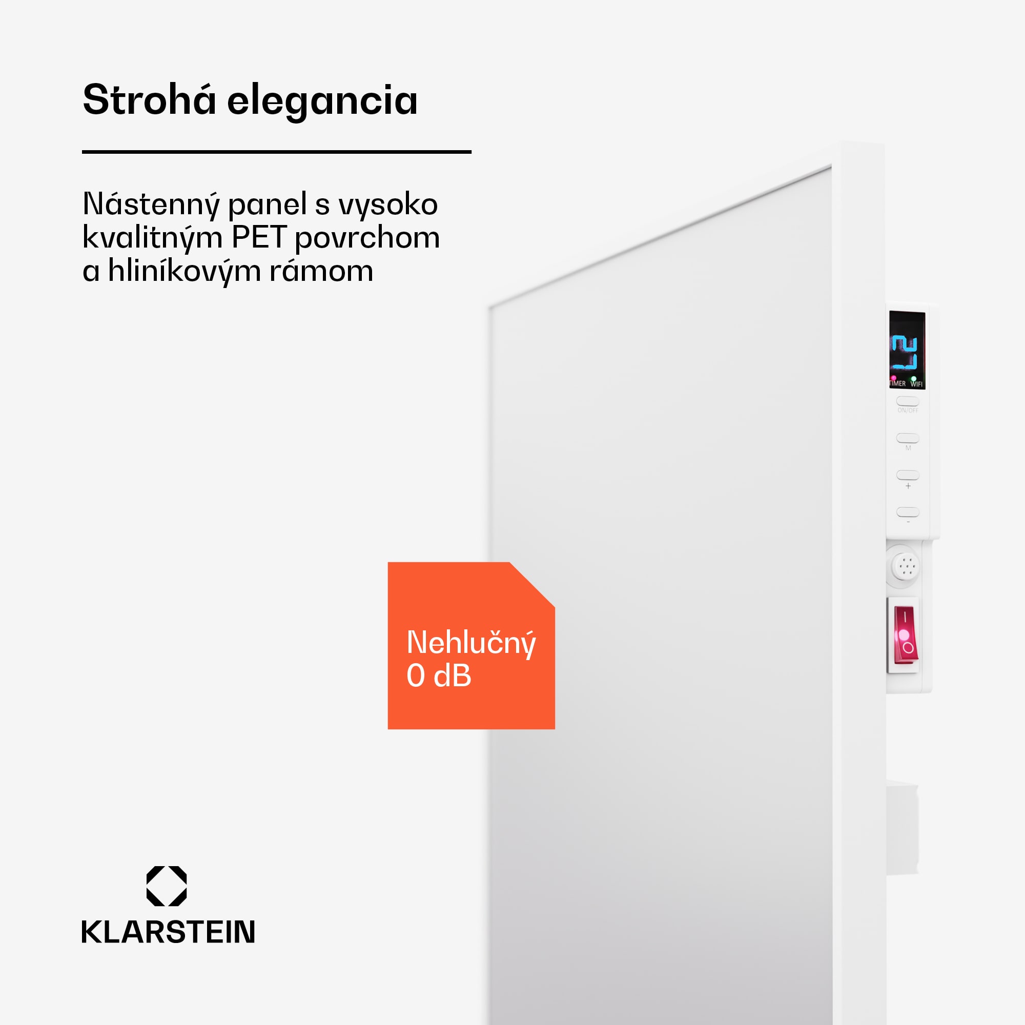Klarstein Wonderwall Air Smart 480, infračervený ohrievač, 50 x 90 cm, 480 W, aplikácia – Obrázok 3