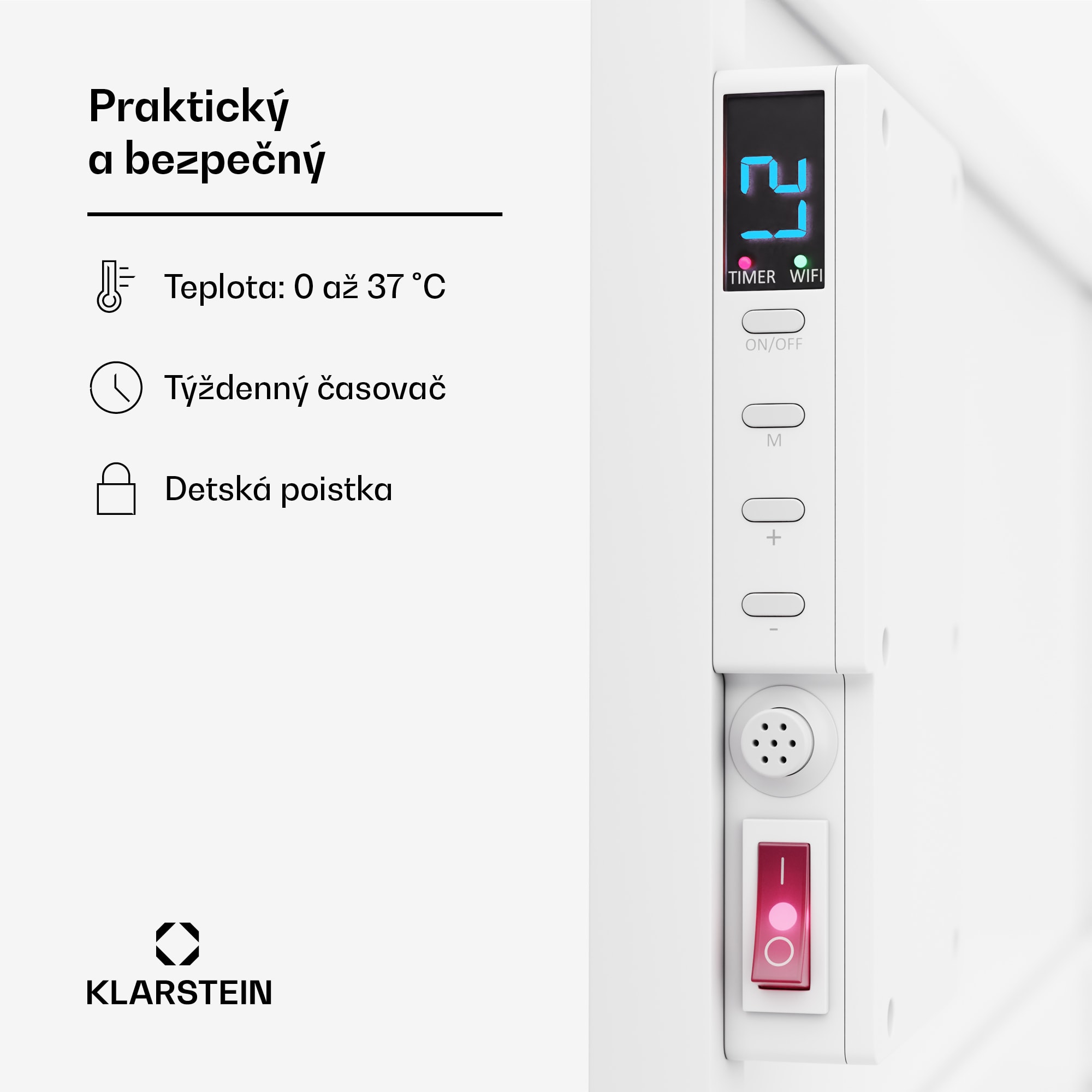 Klarstein Wonderwall Air Smart 770, infračervený ohrievač, 60 x 120 cm, 770 W, aplikácia – Obrázok 4
