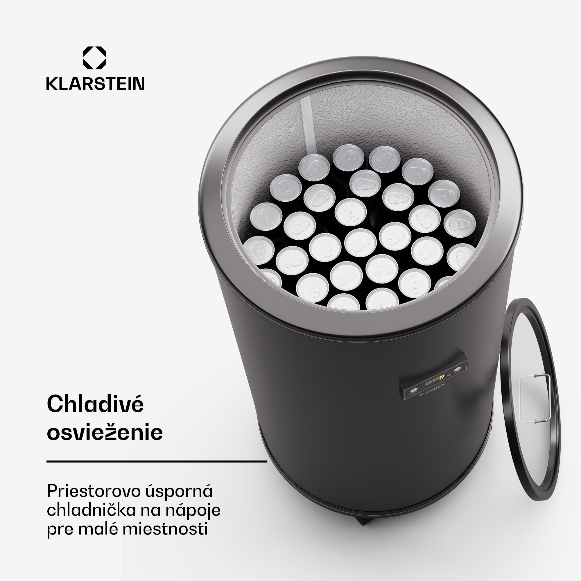 Klarstein Mr. Barbot 75, chladnička na nápoje, barová chladnička, 75 litrov, 0-16 °C, mobilná – Obrázok 2