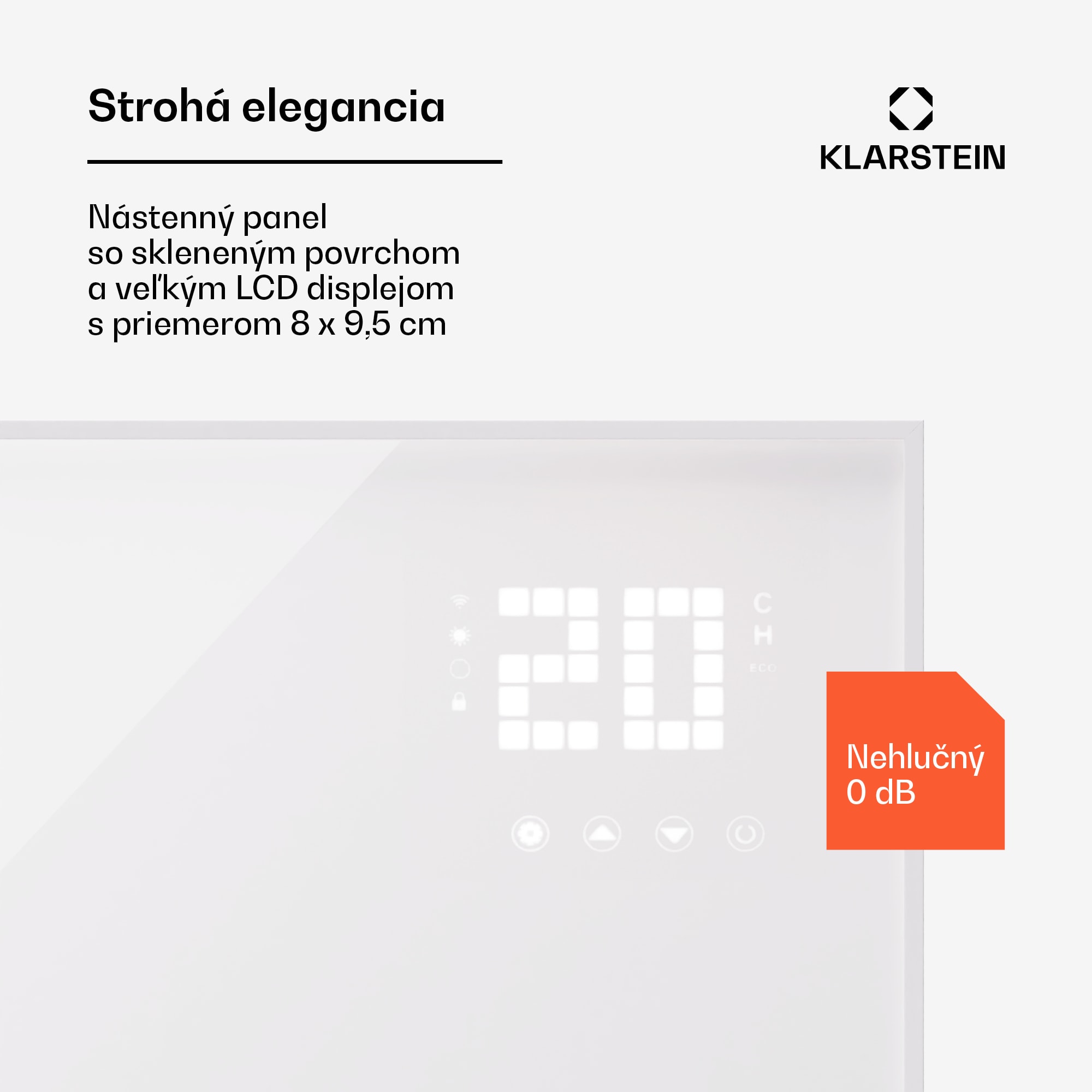 Klarstein Wonderwall Smart Bornholm, infražiarič, 120 x 80 cm, 980 W, aplikácia – Obrázok 3