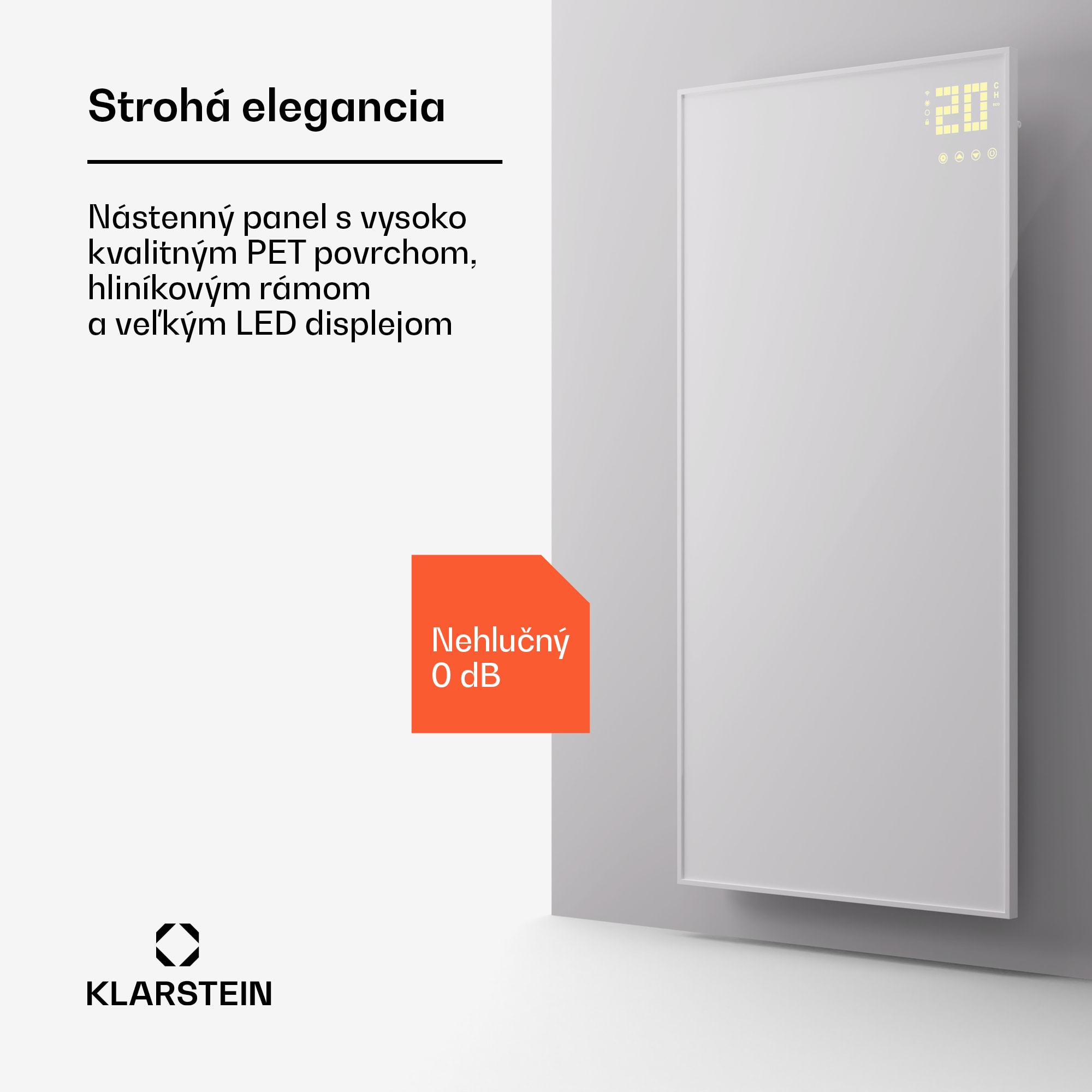 Klarstein Wonderwall Smart Bornholm, infražiarič, 60x120cm, 1200W, aplikácia – Obrázok 3