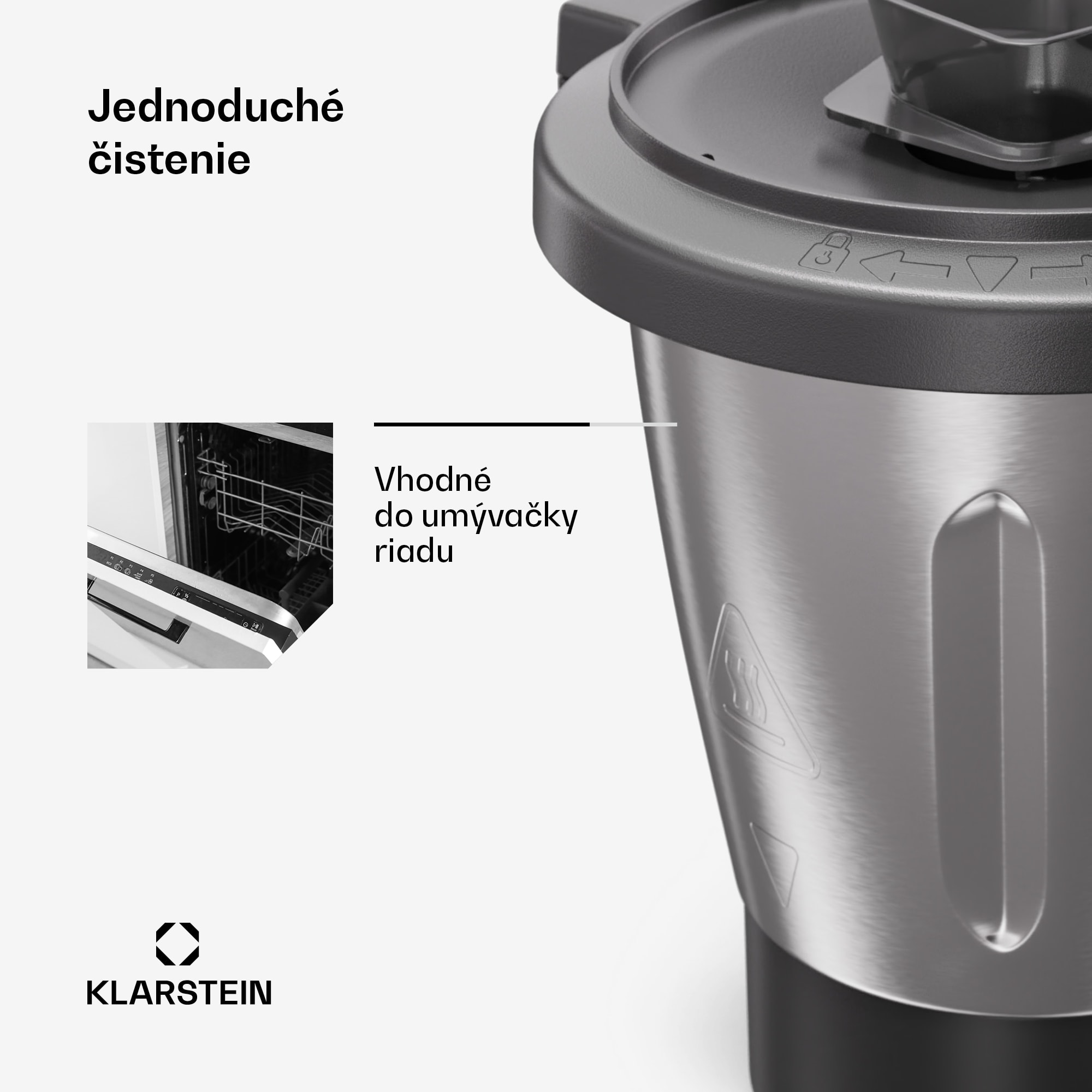 Klarstein Mixovacia nádoba, pre roboty Aria Smart, 3,2 l, príslušenstvo, nepriľnavý keramický povrch – Obrázok 3