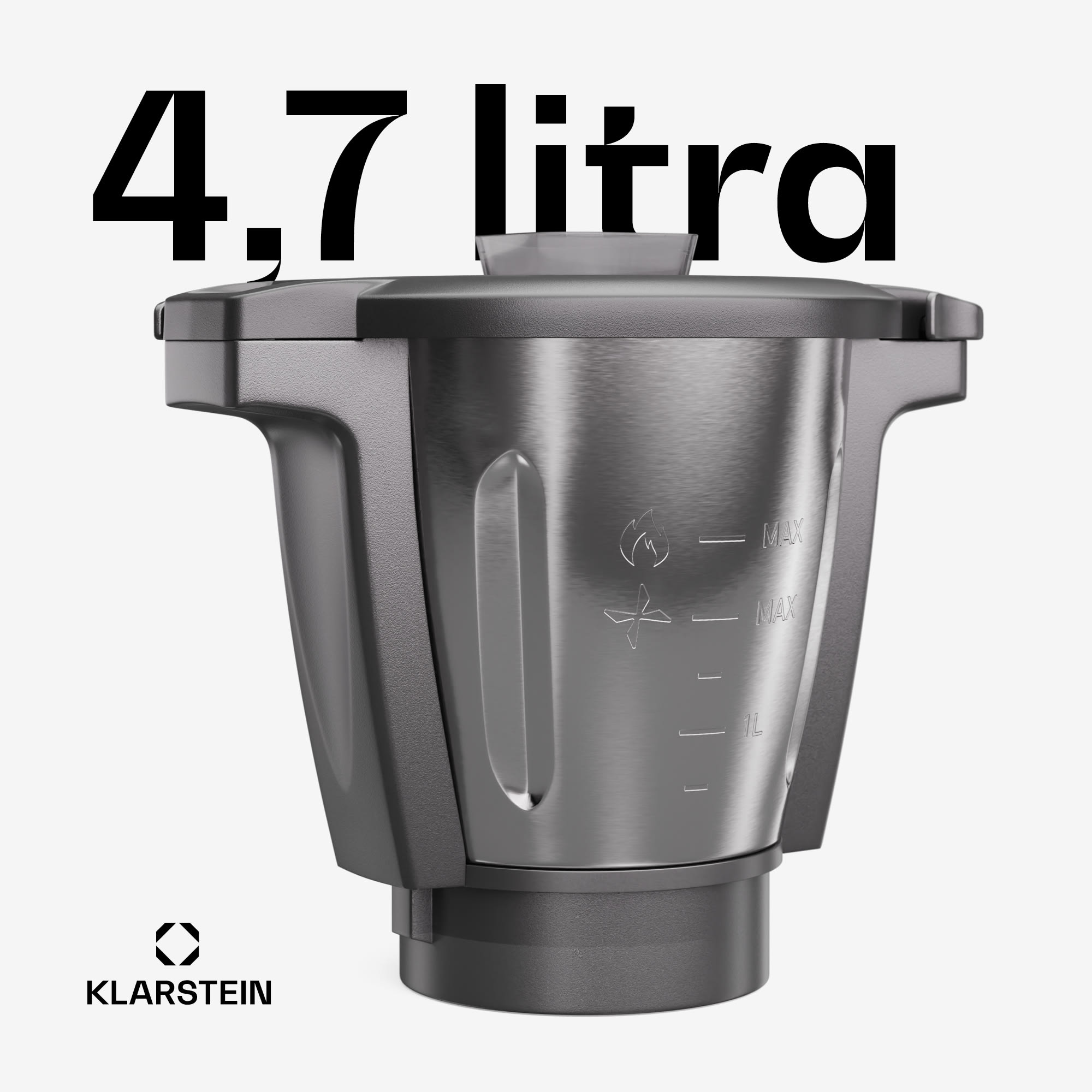 Klarstein Mixovacia nádoba, pre roboty Aria Grande & Select, 4,7l, príslušenstvo, nepriľnavý keramický povrch