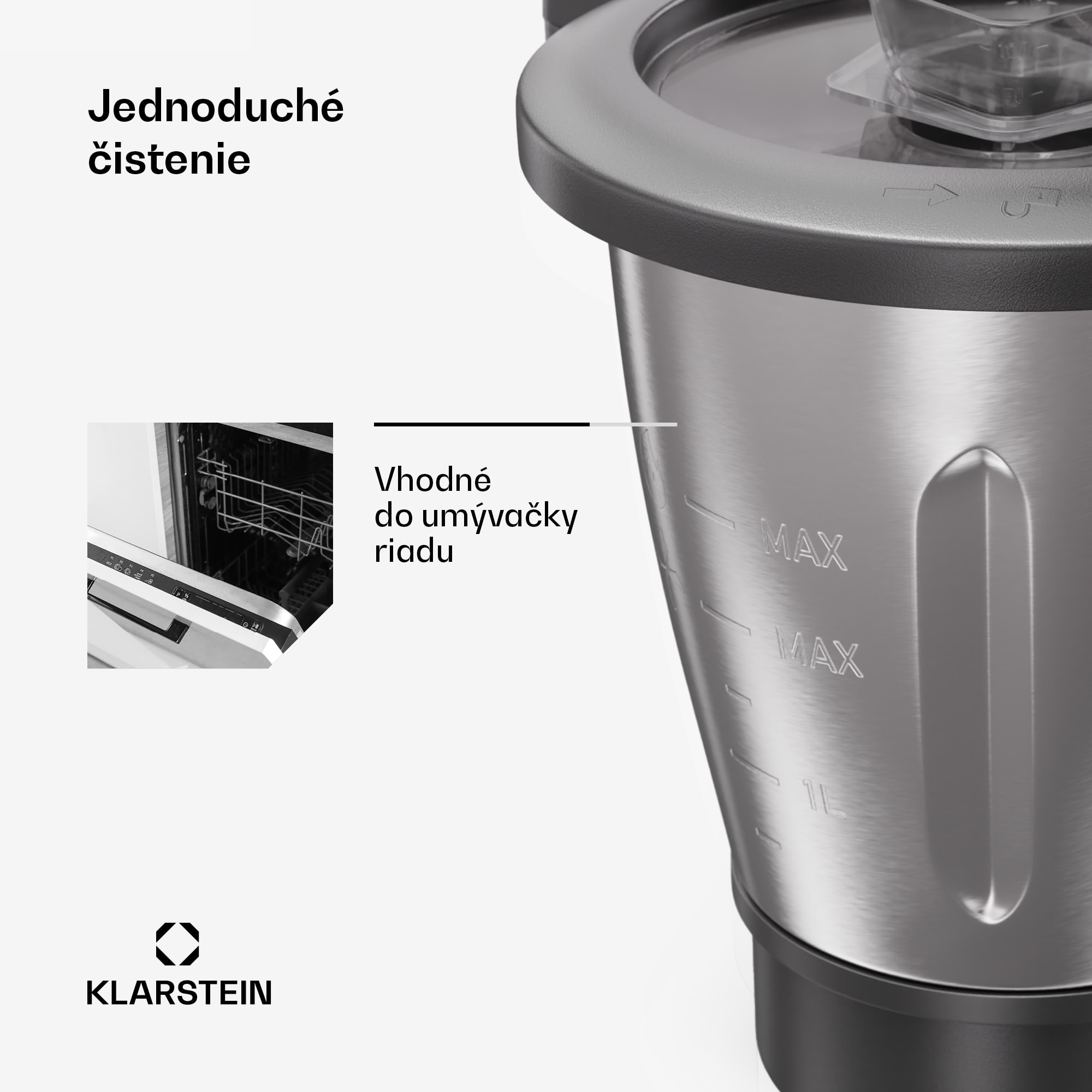 Klarstein Mixovacia nádoba, pre roboty Aria Grande & Select, 4,7l, príslušenstvo, nepriľnavý keramický povrch – Obrázok 3