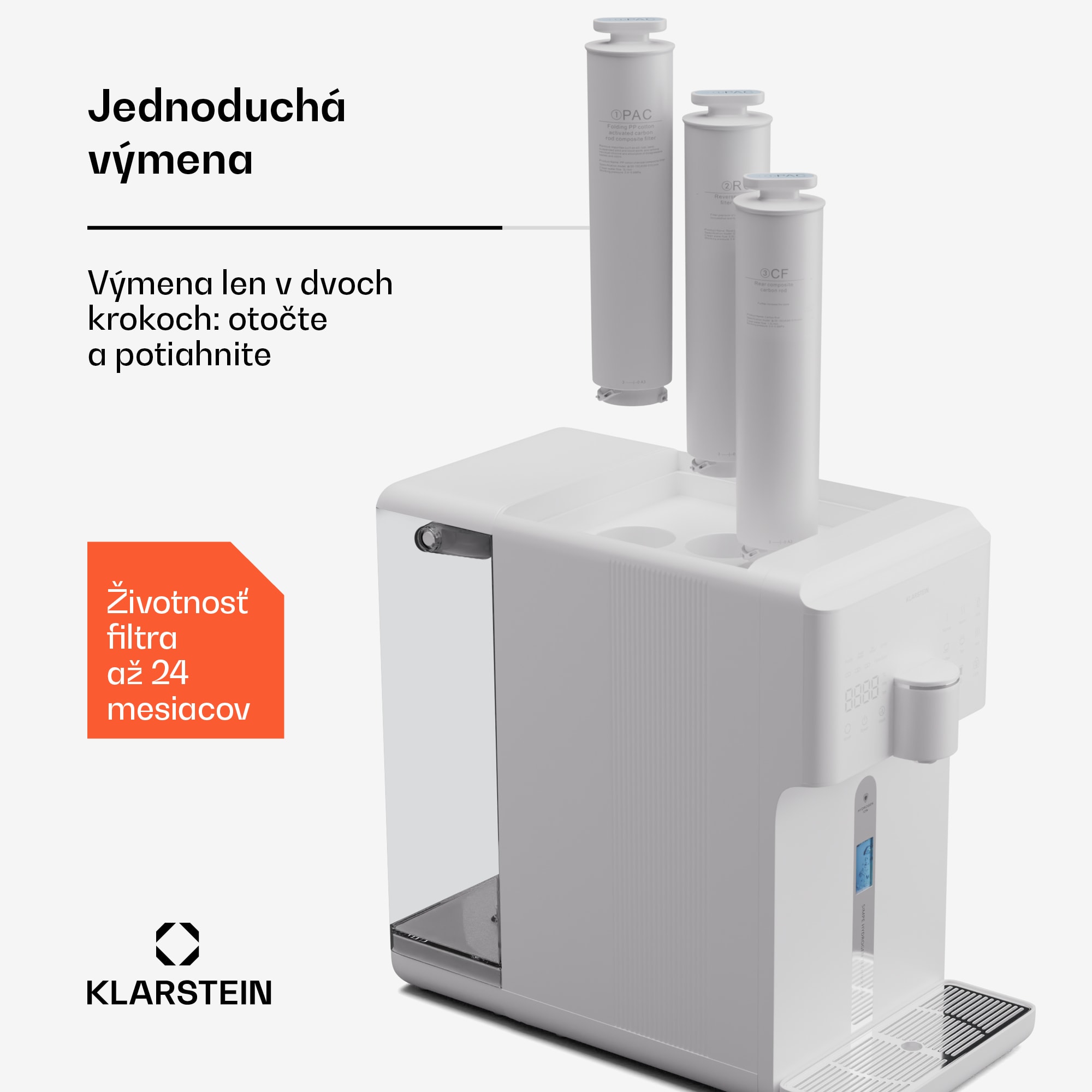 Klarstein AquaFina 200G RO filter reverzná osmóza membránová technológia úpravy vody – Obrázok 2