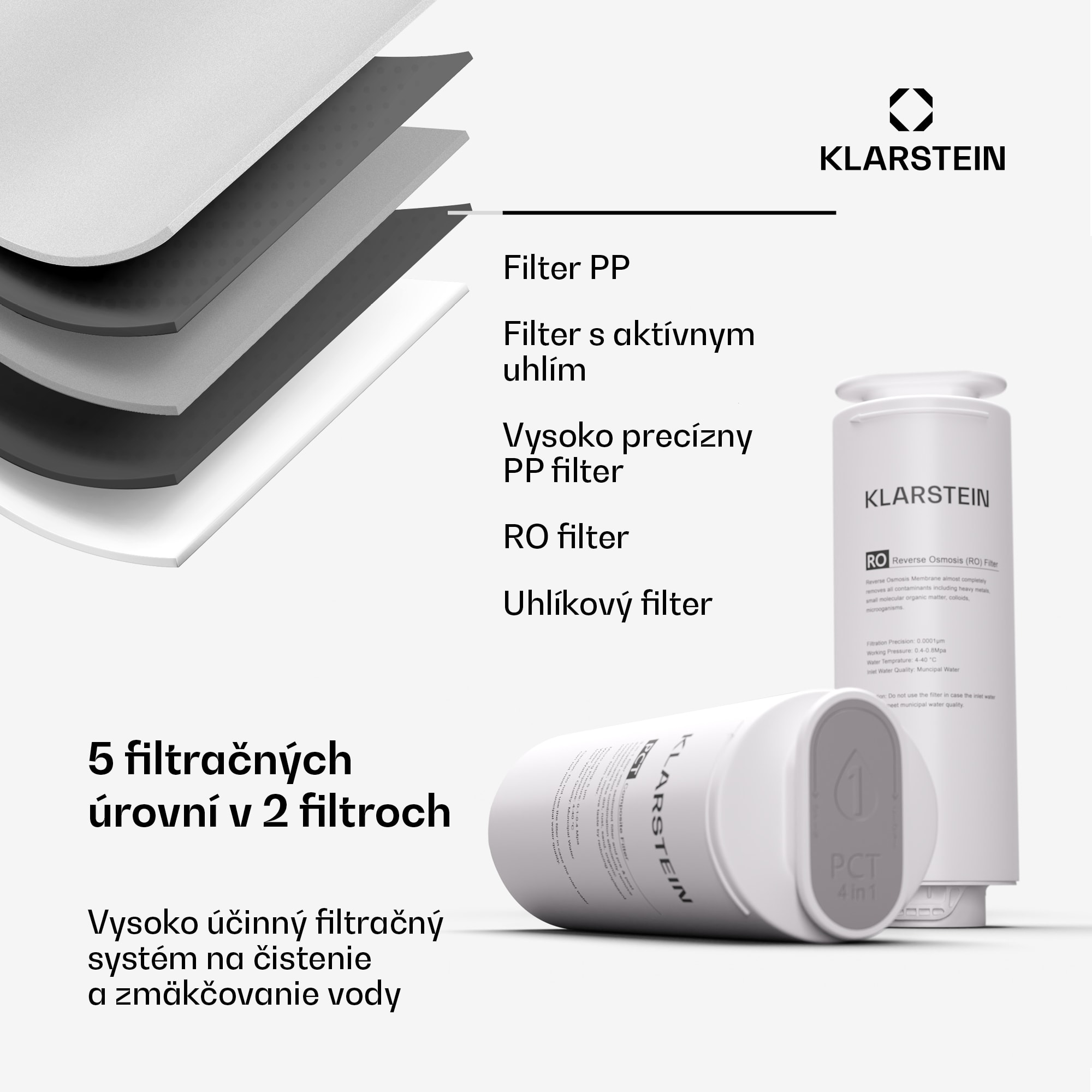Klarstein PureLine 600, filtračný systém, reverzná osmóza, 600 GPD / 2270 L/d