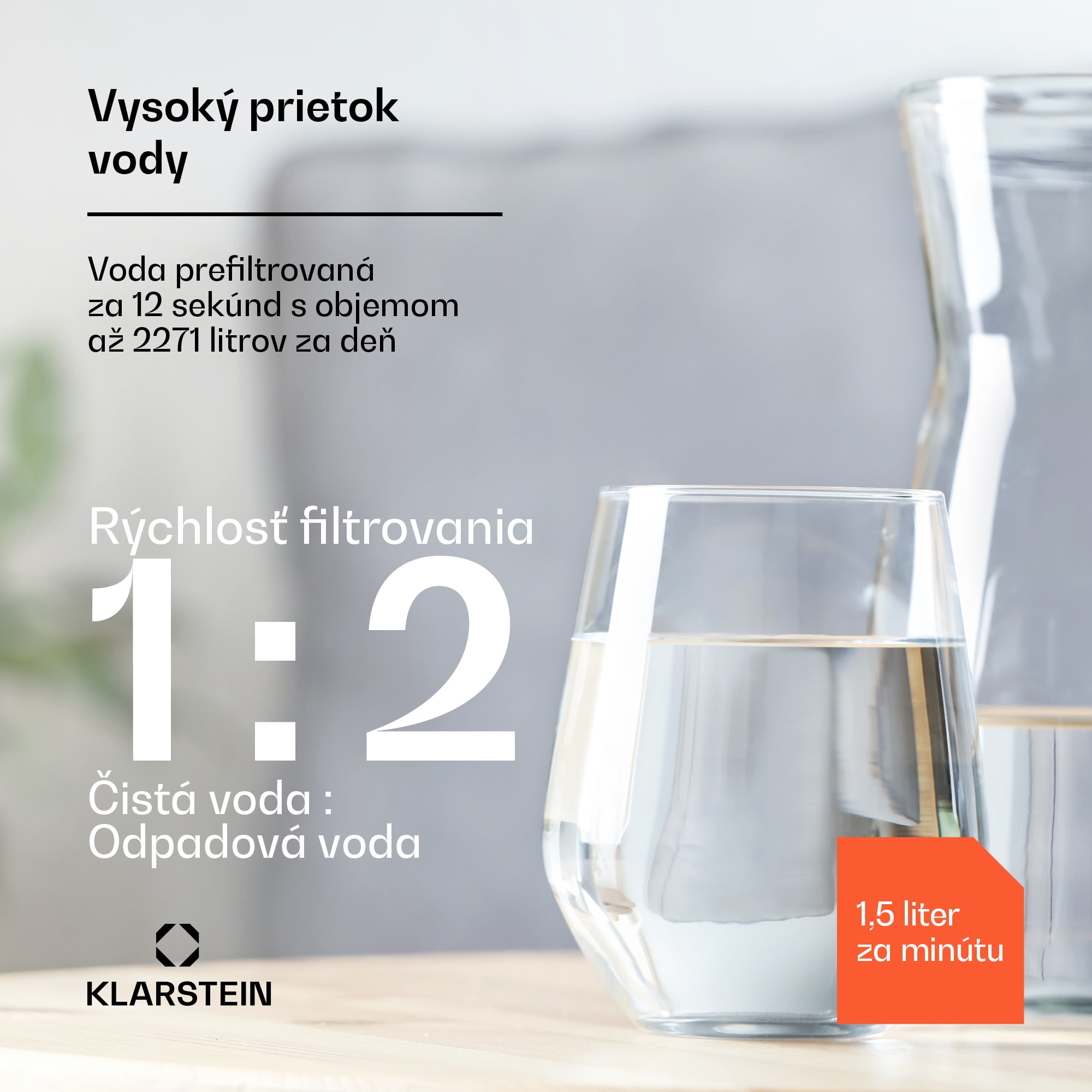 Klarstein PureFina 600, filtračný systém, reverzná osmóza, 600 GPD / 2270 L/d – Obrázok 2