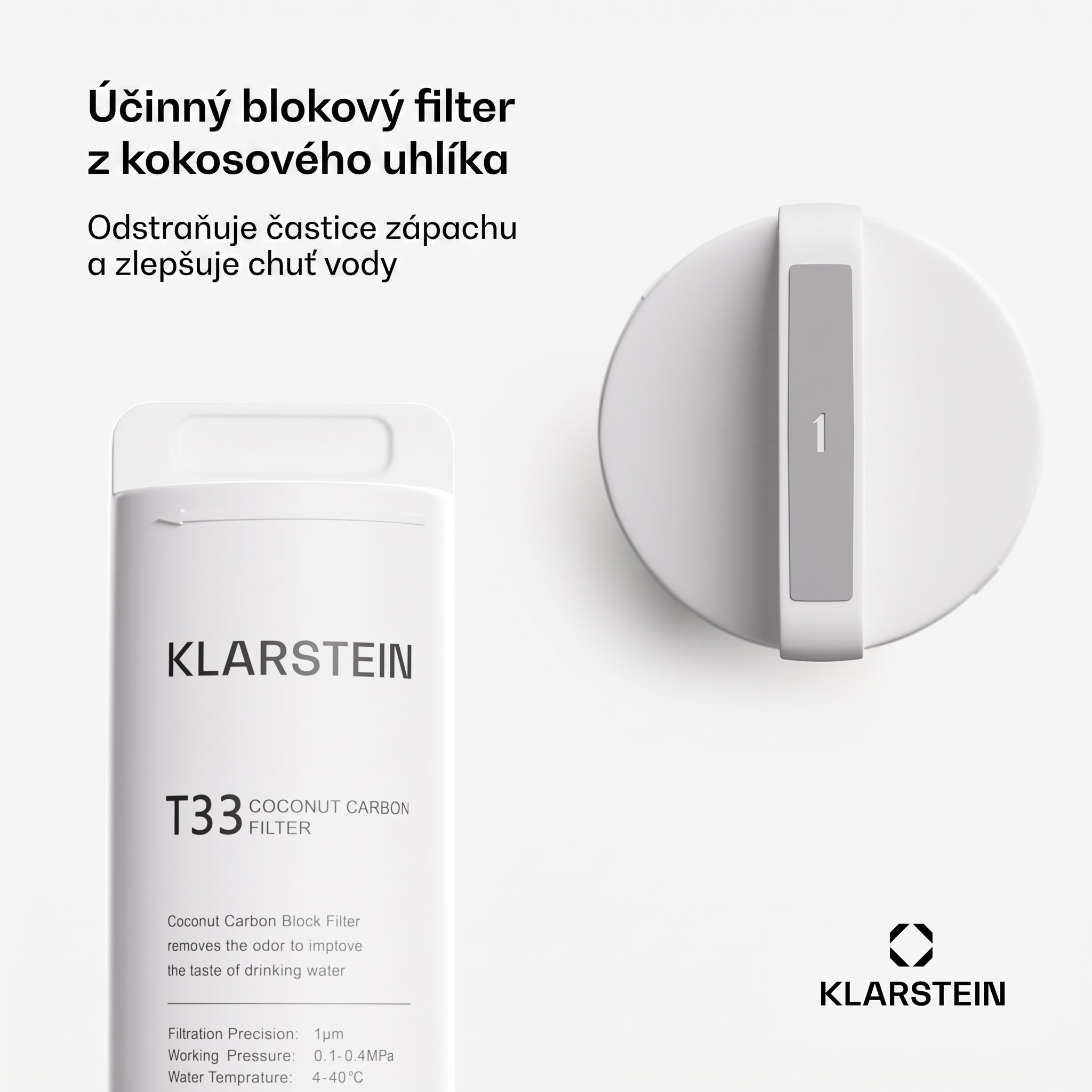 Klarstein PureFina T33 náhradný sedimentačno- uhlíkový- filter / príslušenstvo