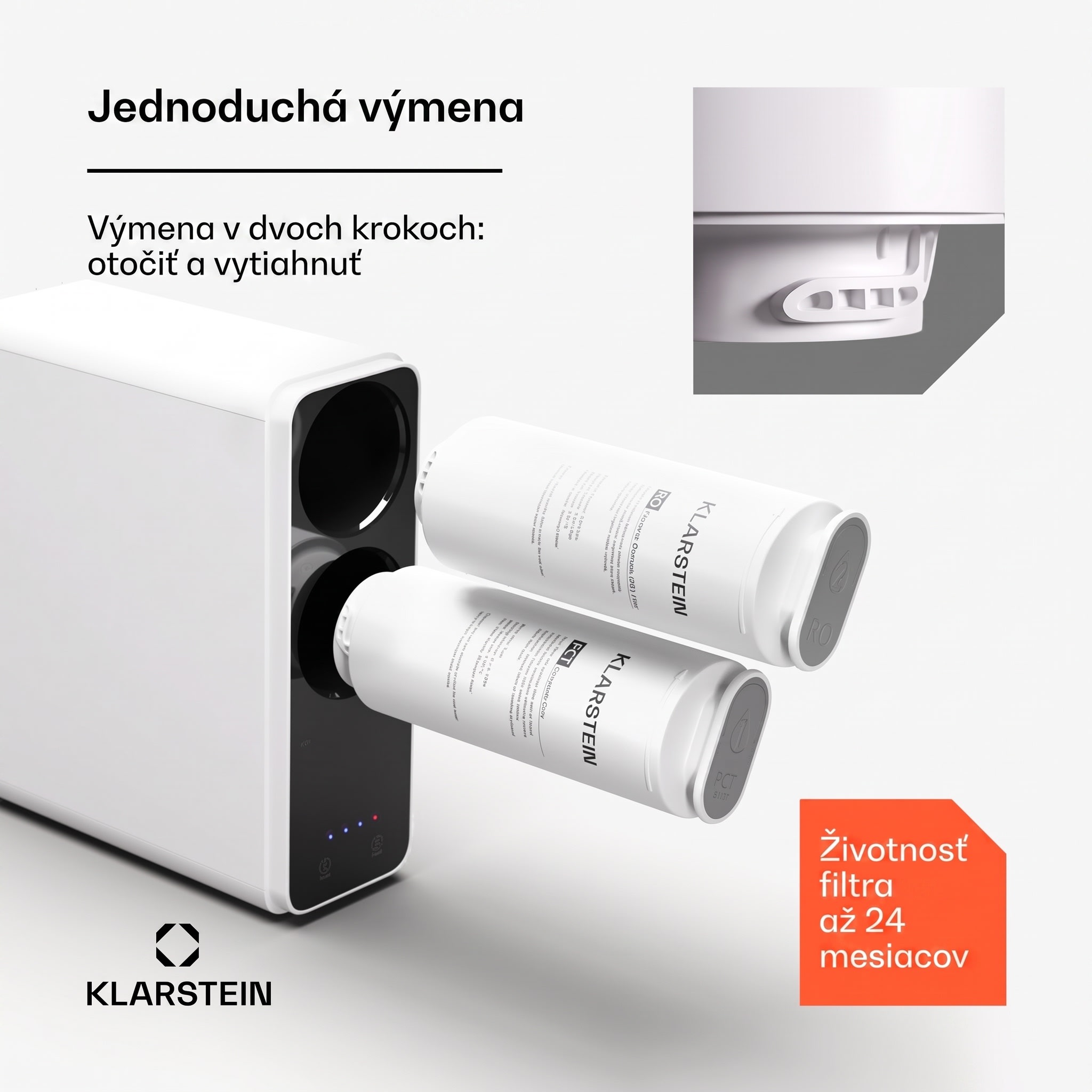 Klarstein PureLine 400 RO filter, náhradný / príslušenstvo, reverzná osmóza, 400 GPD / 1500 L/d – Obrázok 2