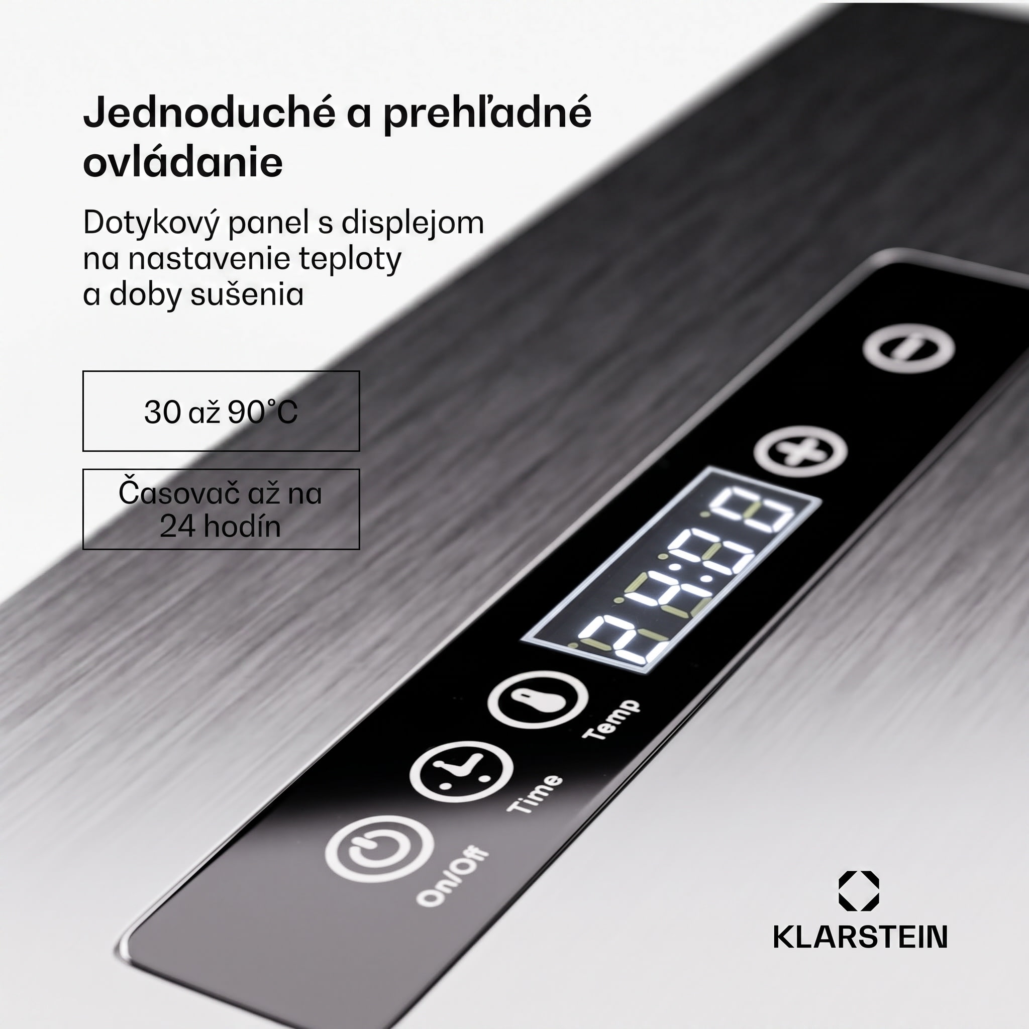 Klarstein Captain Jerky 200 sušička potravín 2000W 30-90 °C 24h časovač nerezová oceľ – Obrázok 4