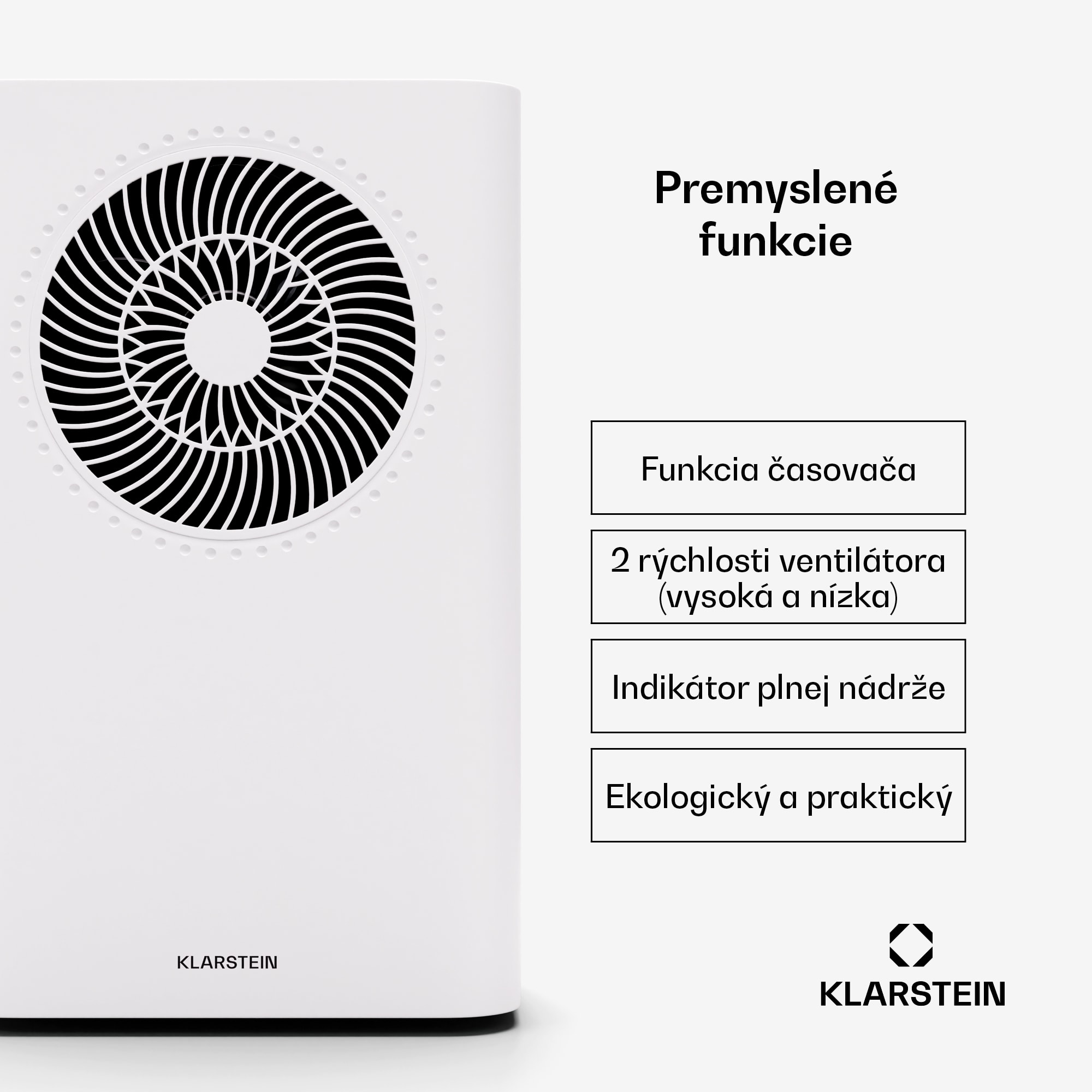 Klarstein CircleDry Smart 16 L odvlhčovač vzduchu, 16 L/deň, 290 W, 30-40 m², WiFi, časovač, filter – Obrázok 3