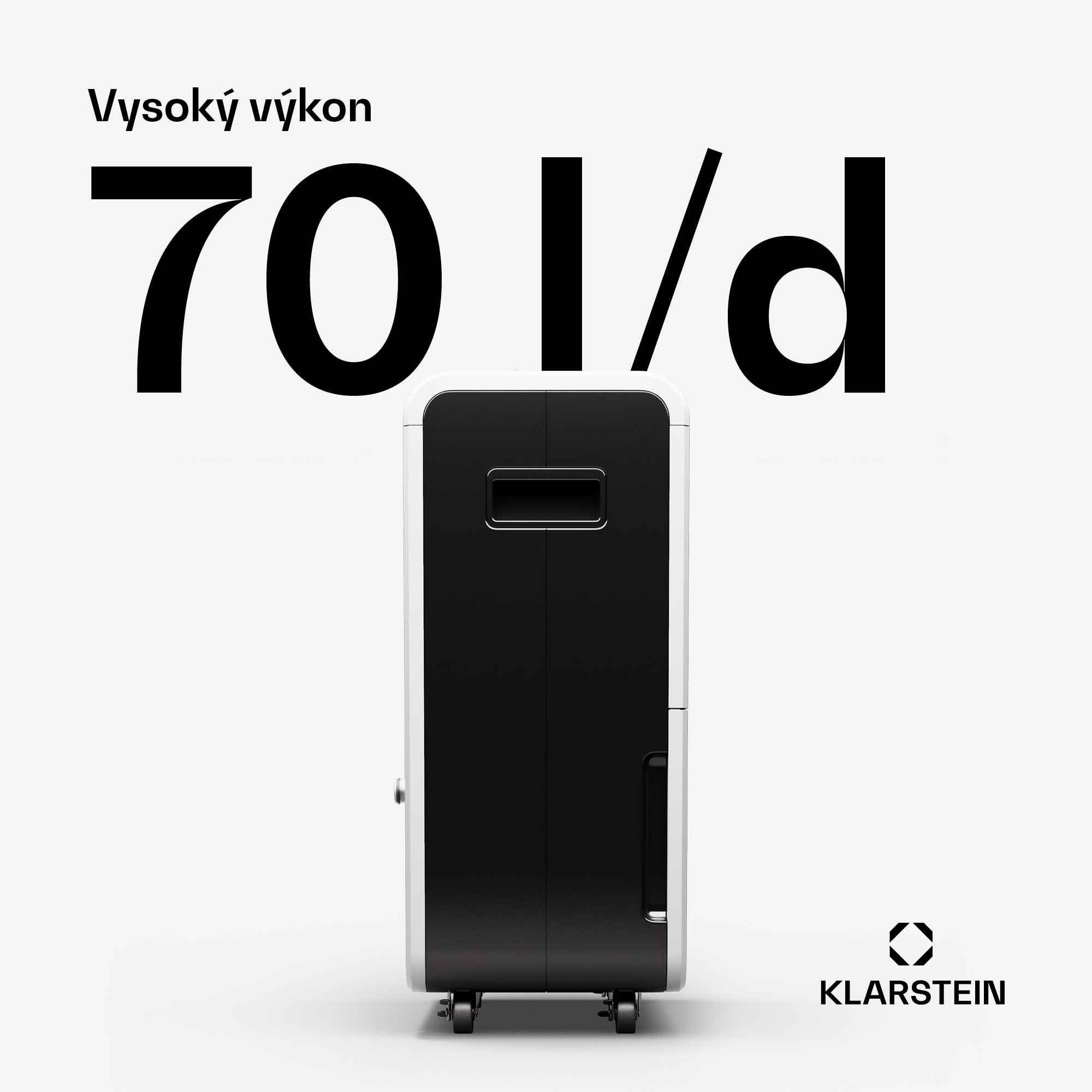 Klarstein DryFy Grand Smart 70, odvlhčovač, WiFi, kompresný, 70l/24h, 90-140 m² – Obrázok 2