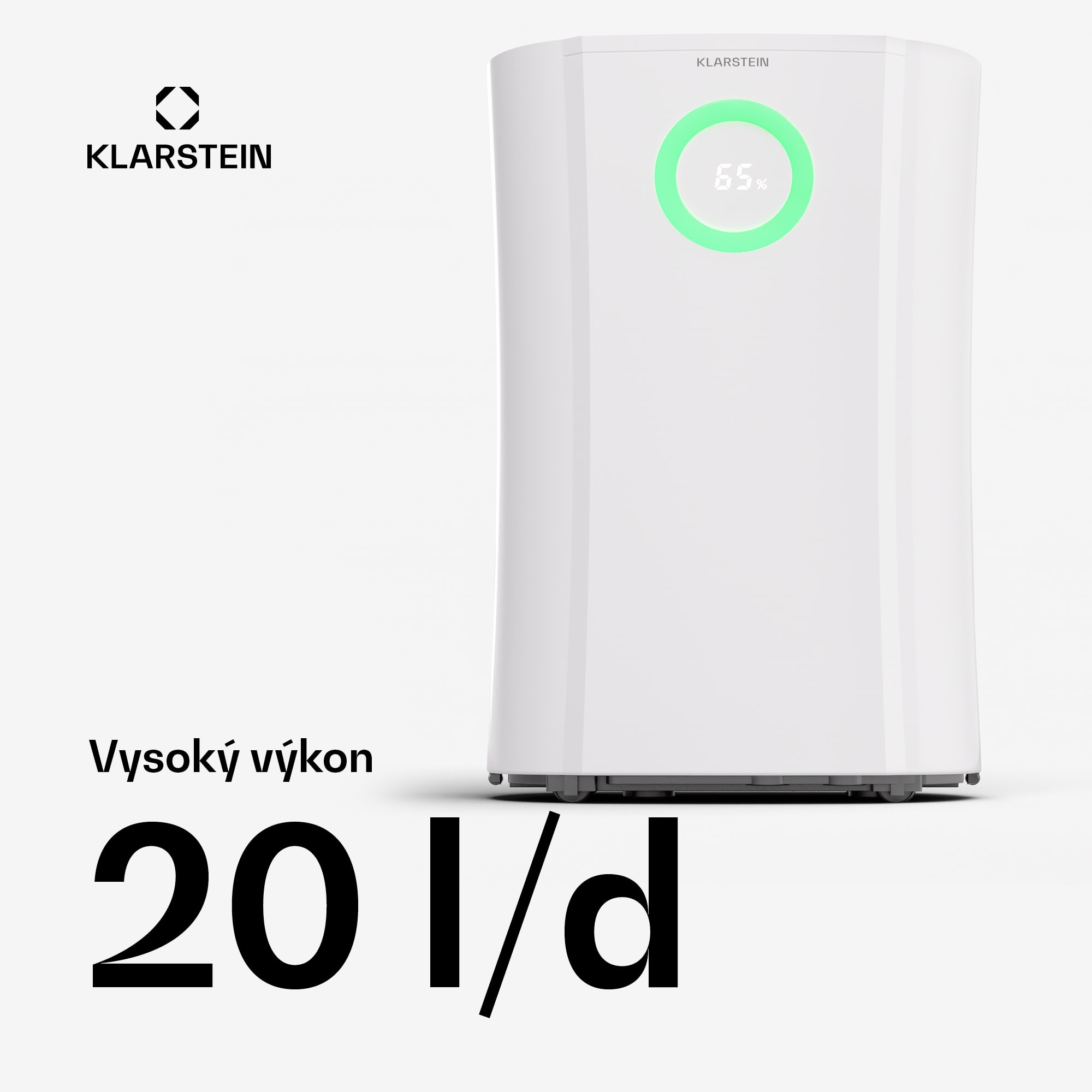 Klarstein DryFy Pro Connect 20 Smart, odvlhčovač, WiFi, kompresia, 20l/d, 35-50m² – Obrázok 2
