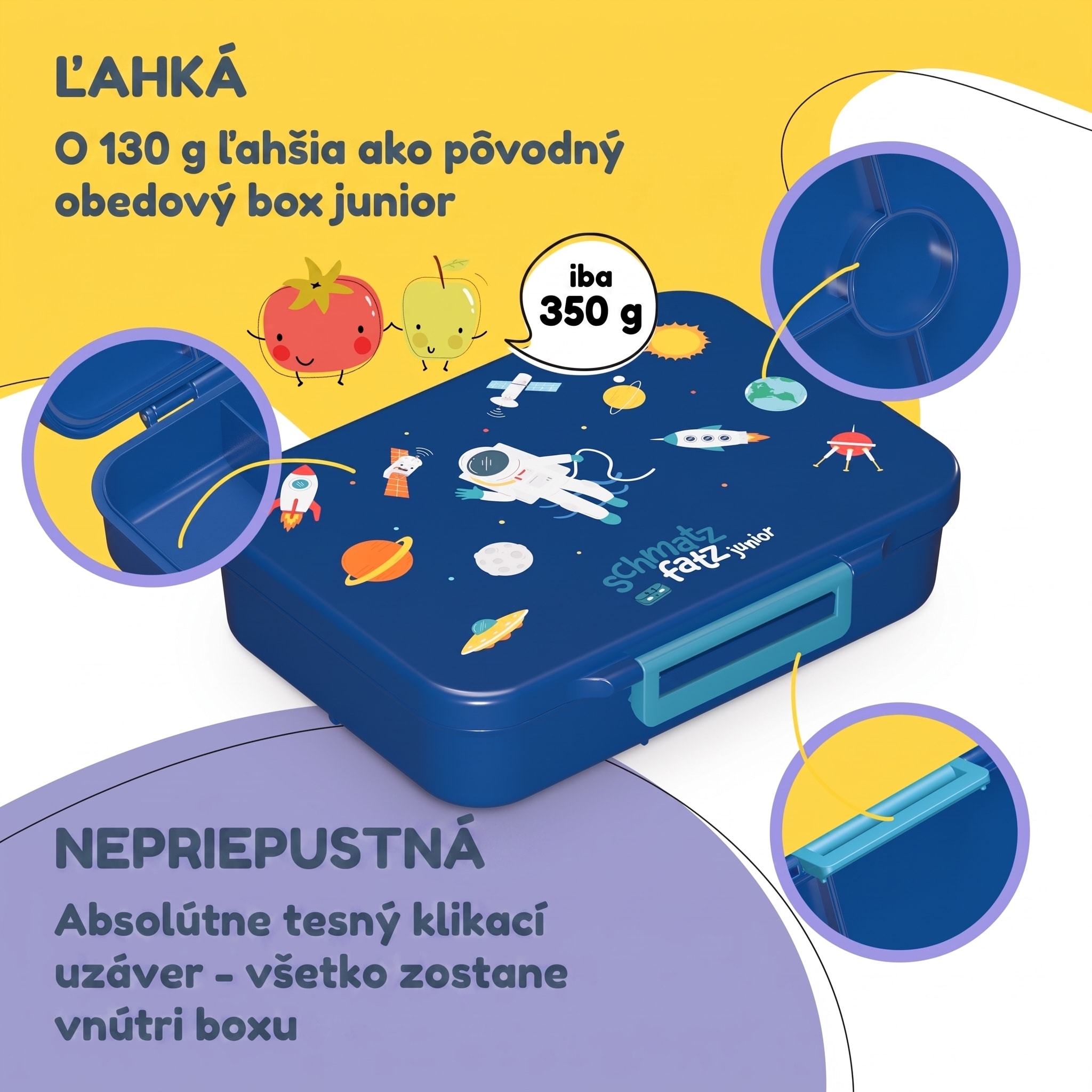 NA Schmatzfatz desiatový box so 6 priehradkami – Obrázok 2